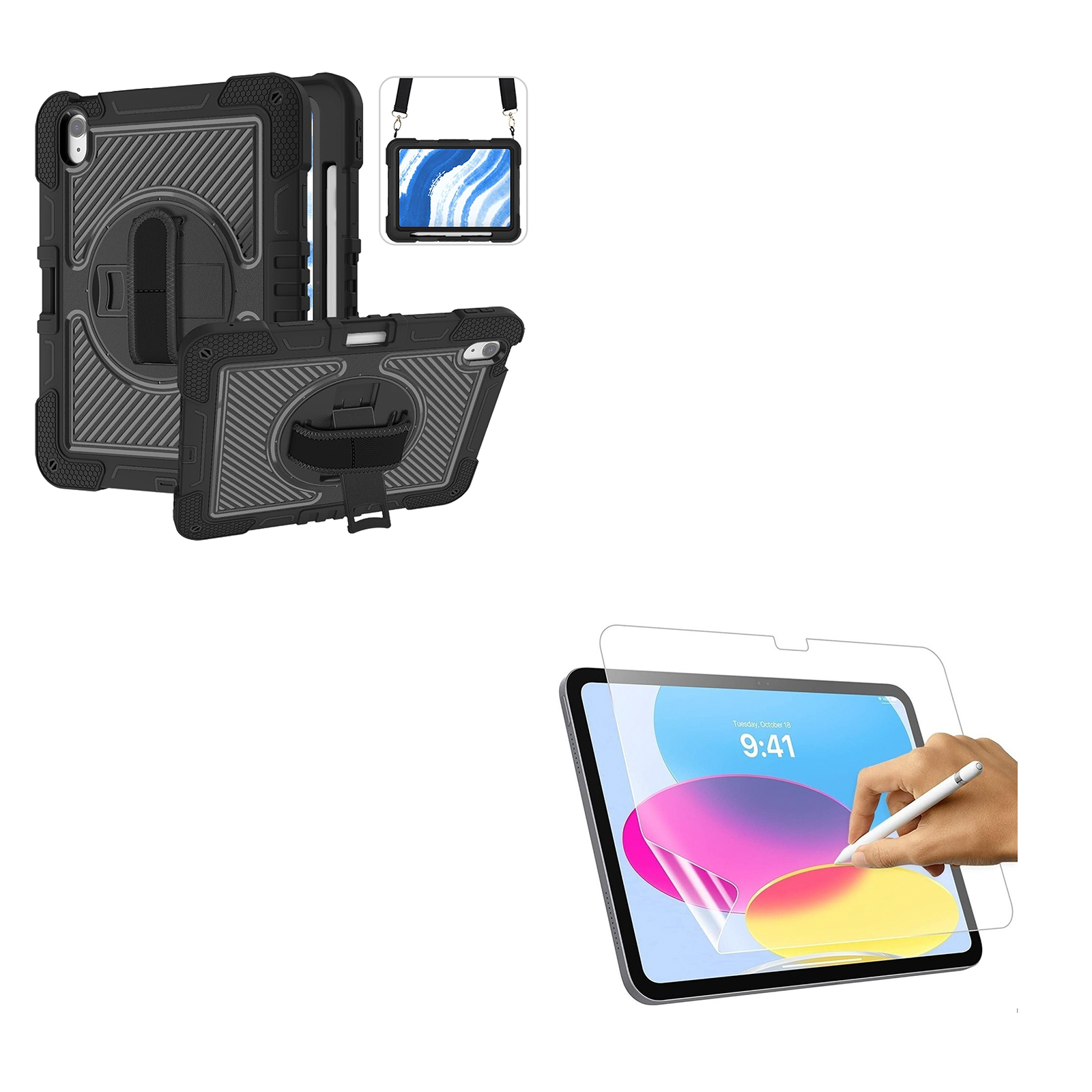 Funda Anti Golpe Lamina Hidrogel Clear iPad 11th G A16 2025-0