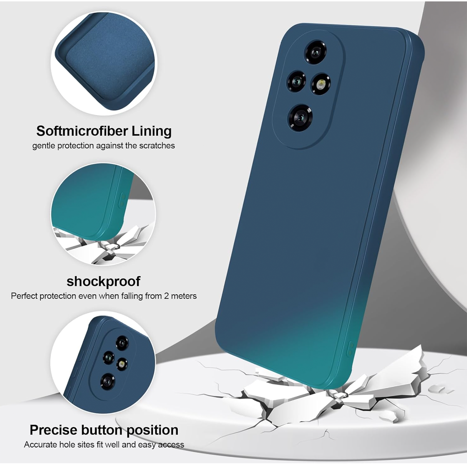 Carcasa Funda Para Honor 200 Goma Colores-5