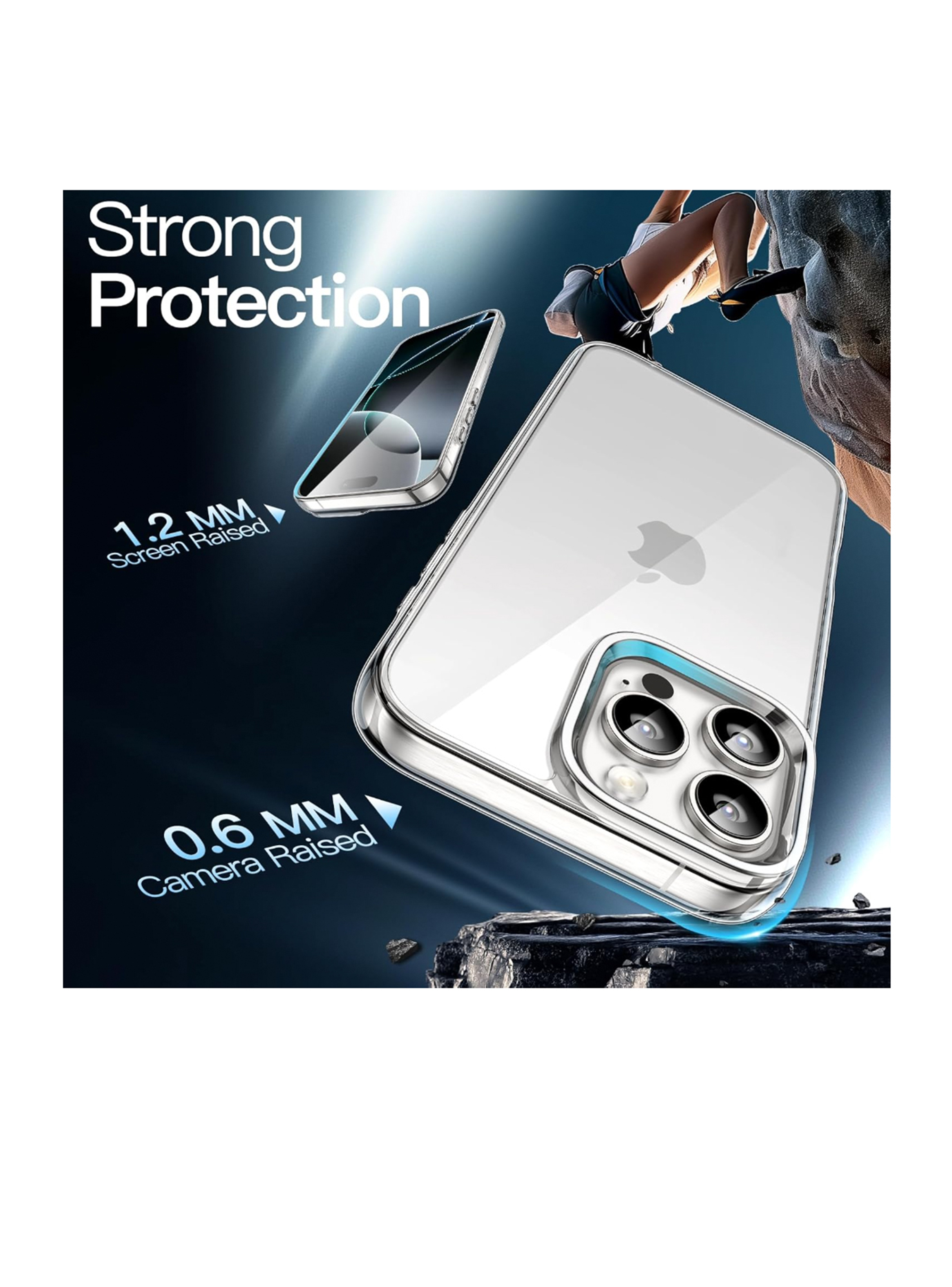 Carcasa Transparente Space Para iPhone 16 Plus-1