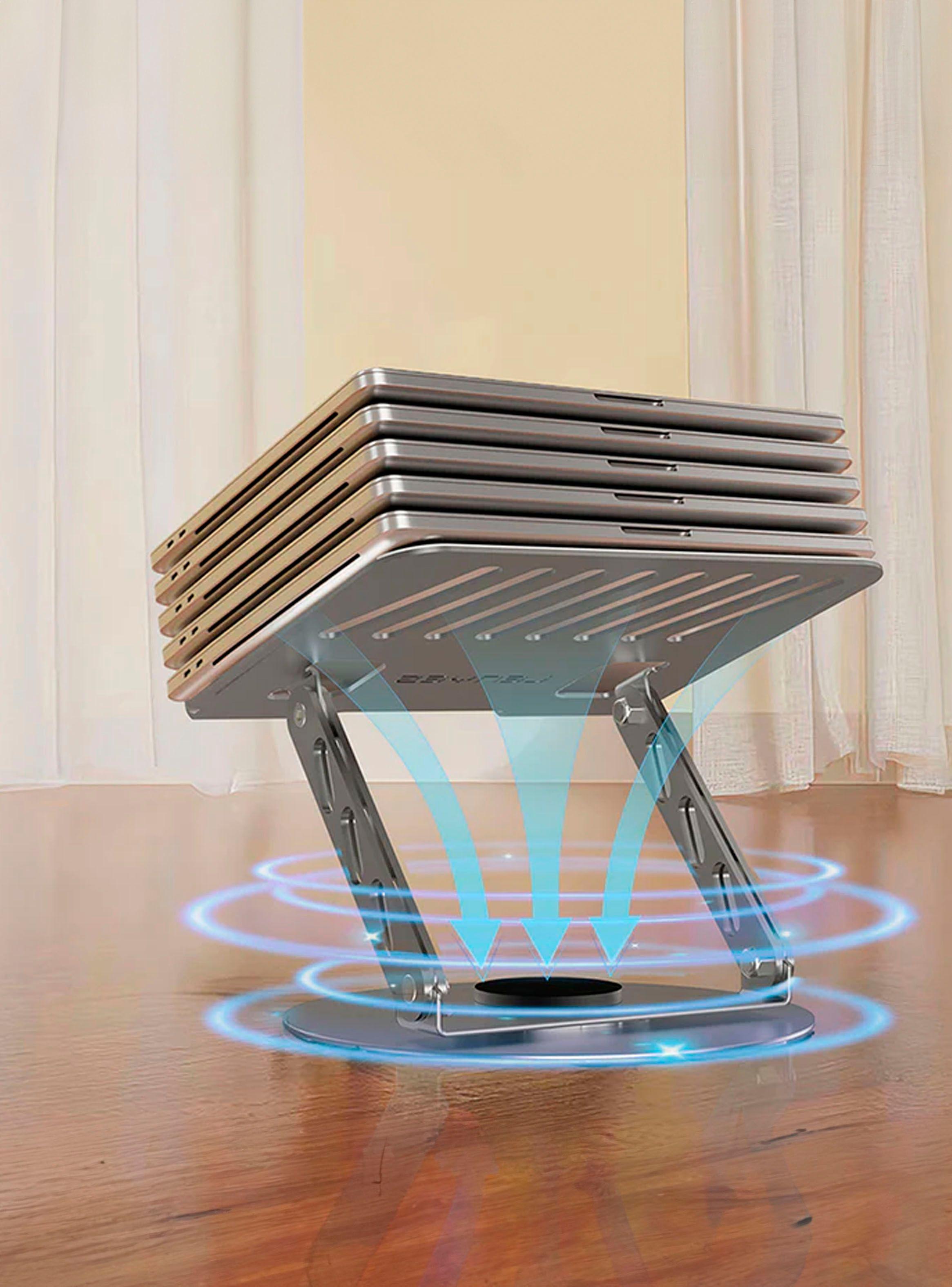 Soporte Plegable Para Notebook Giratorio 360 Ergonómic CR190-2