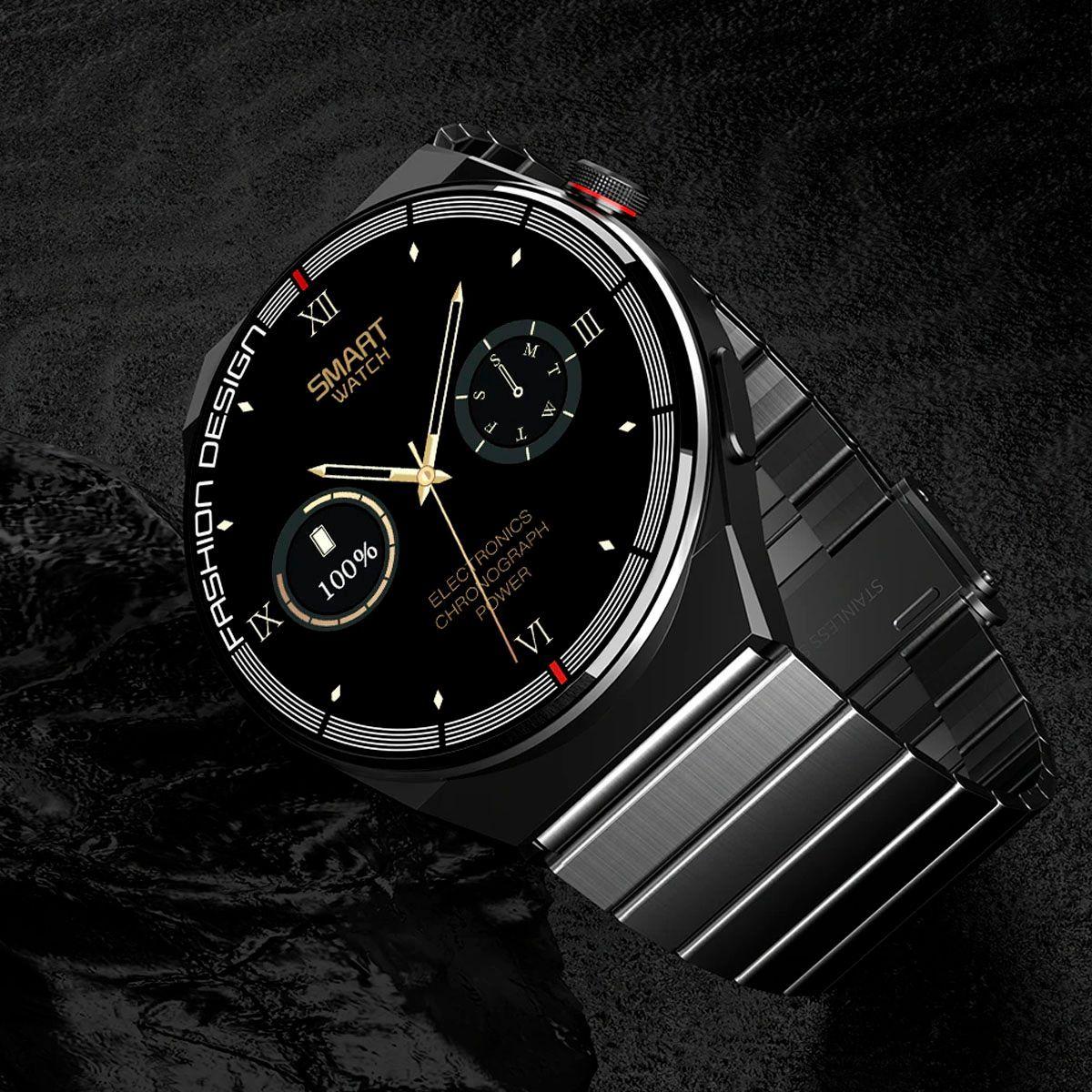 Smartwatch Dr.Wolk H4 Max Whate+ 1.45 Inch Negro-1