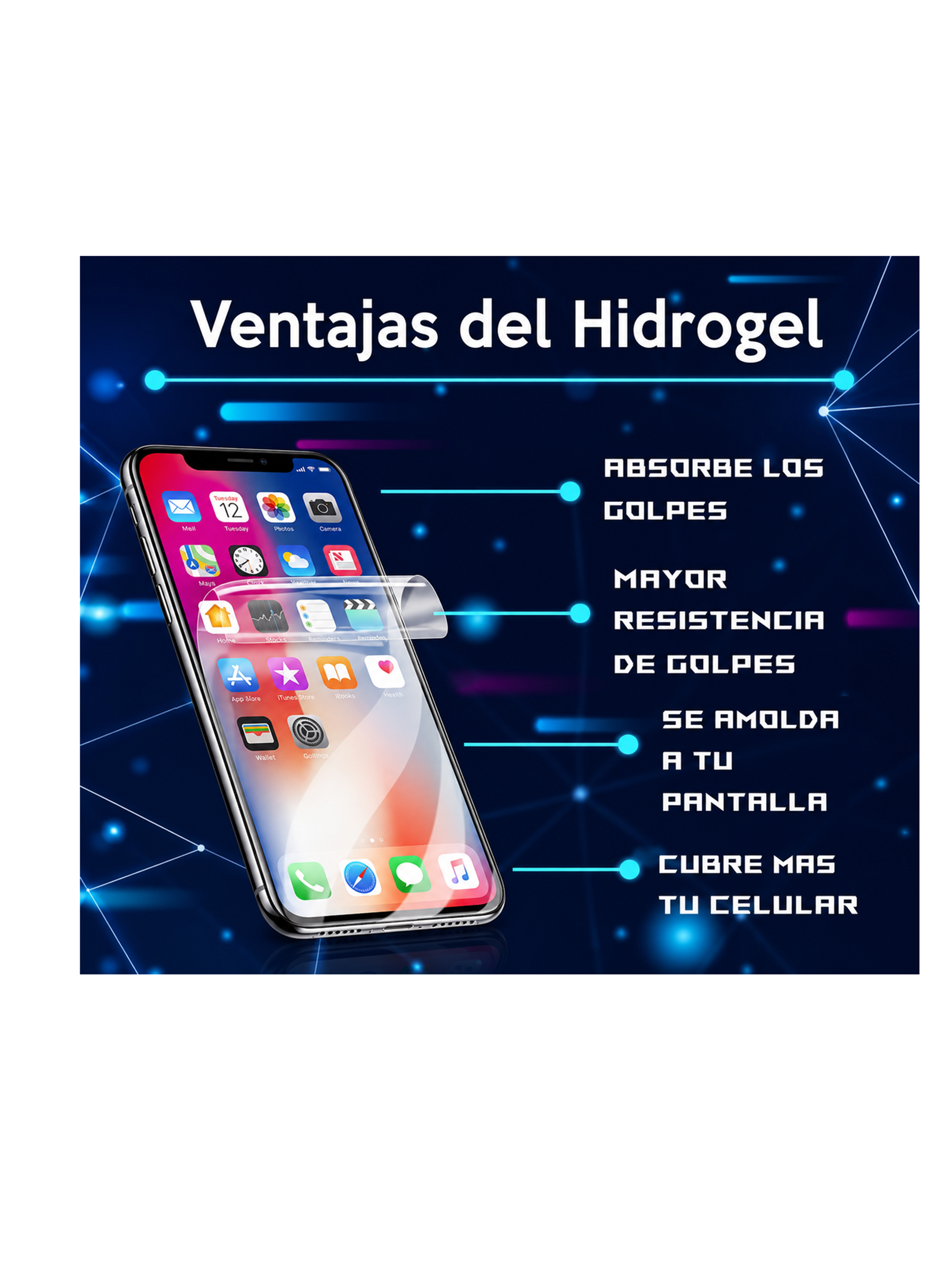 Mica Protección Hidrogel Clear Compatible Con Honor 600-2