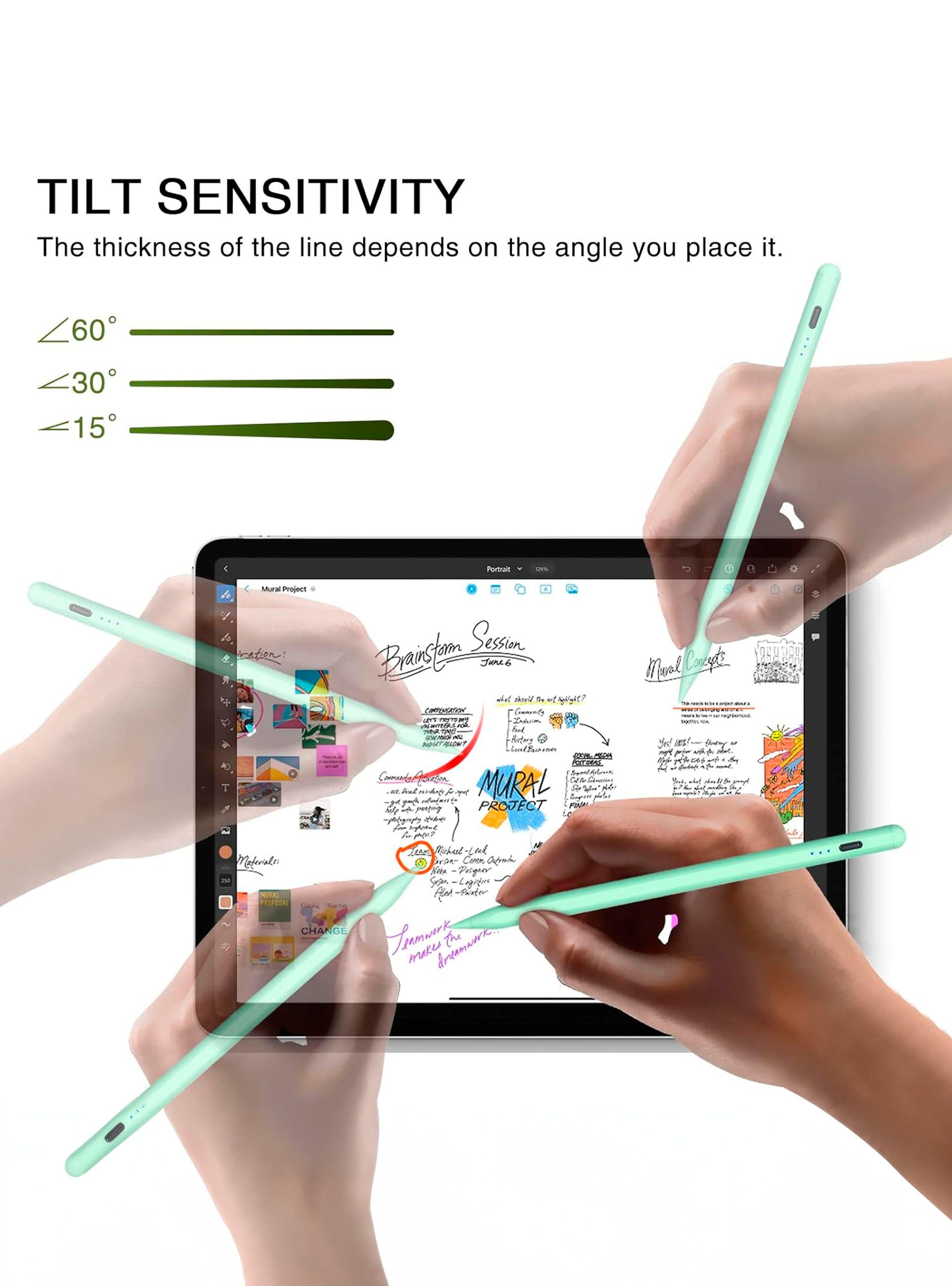 Lapiz Touch Universal Compatible Con iPhone Y Android Verde-3
