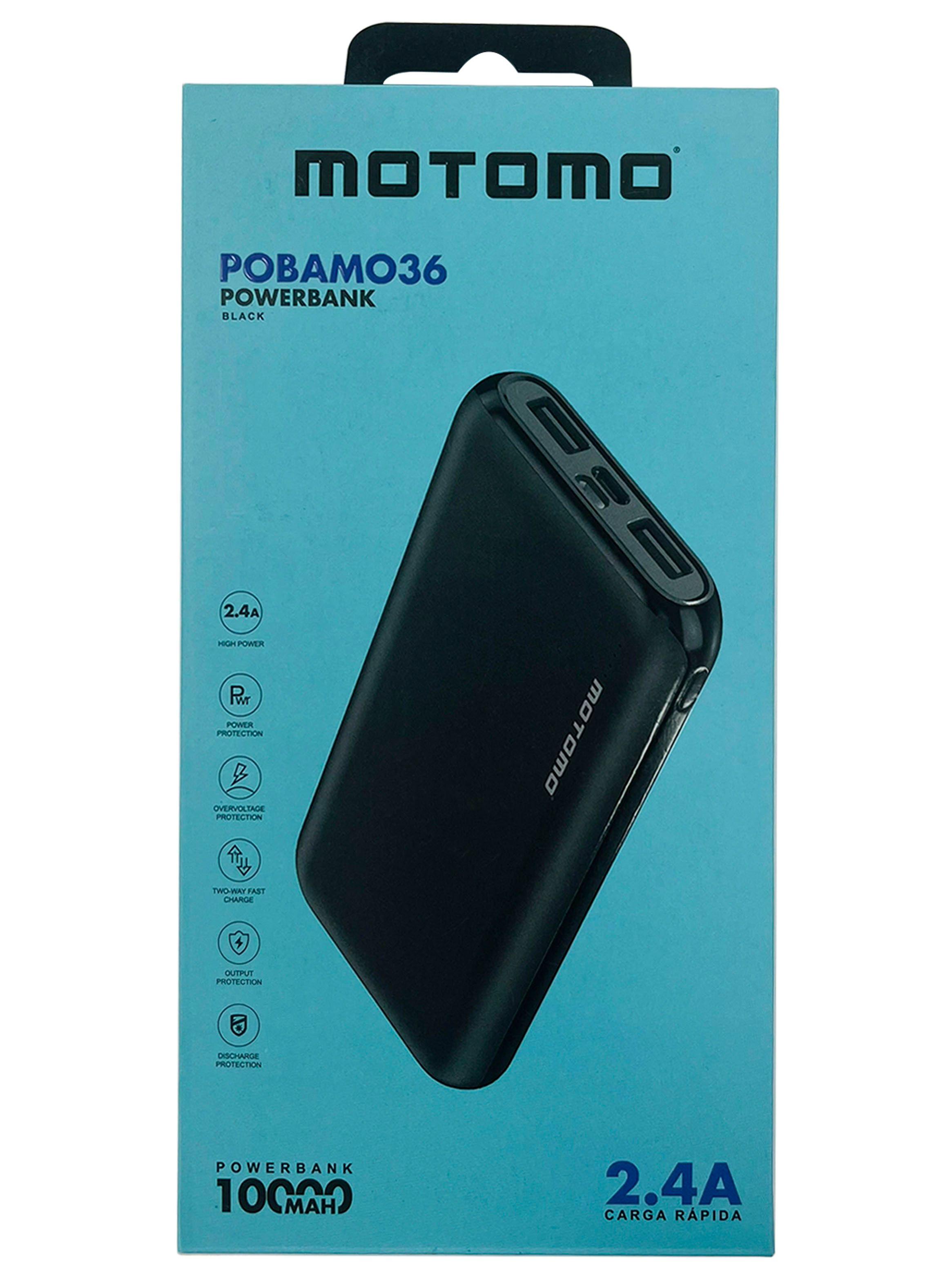 Bateria Externa PowerBank Carga Rapida 10000mah O36 Bk-3