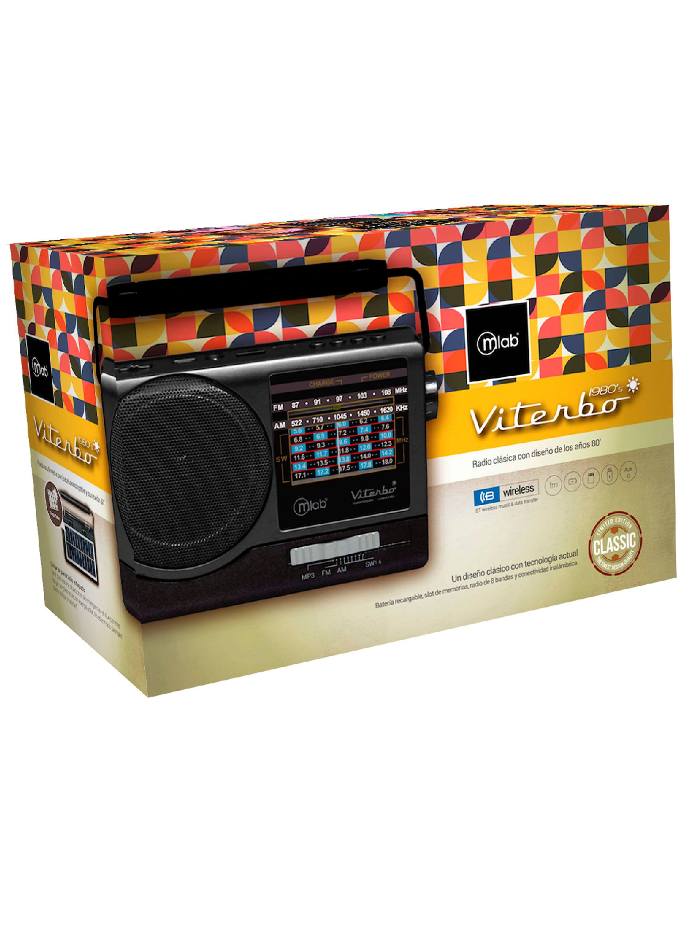 Radio Portatil FM-AM Recargable Bluetooth Y Linterna Viterbo-3
