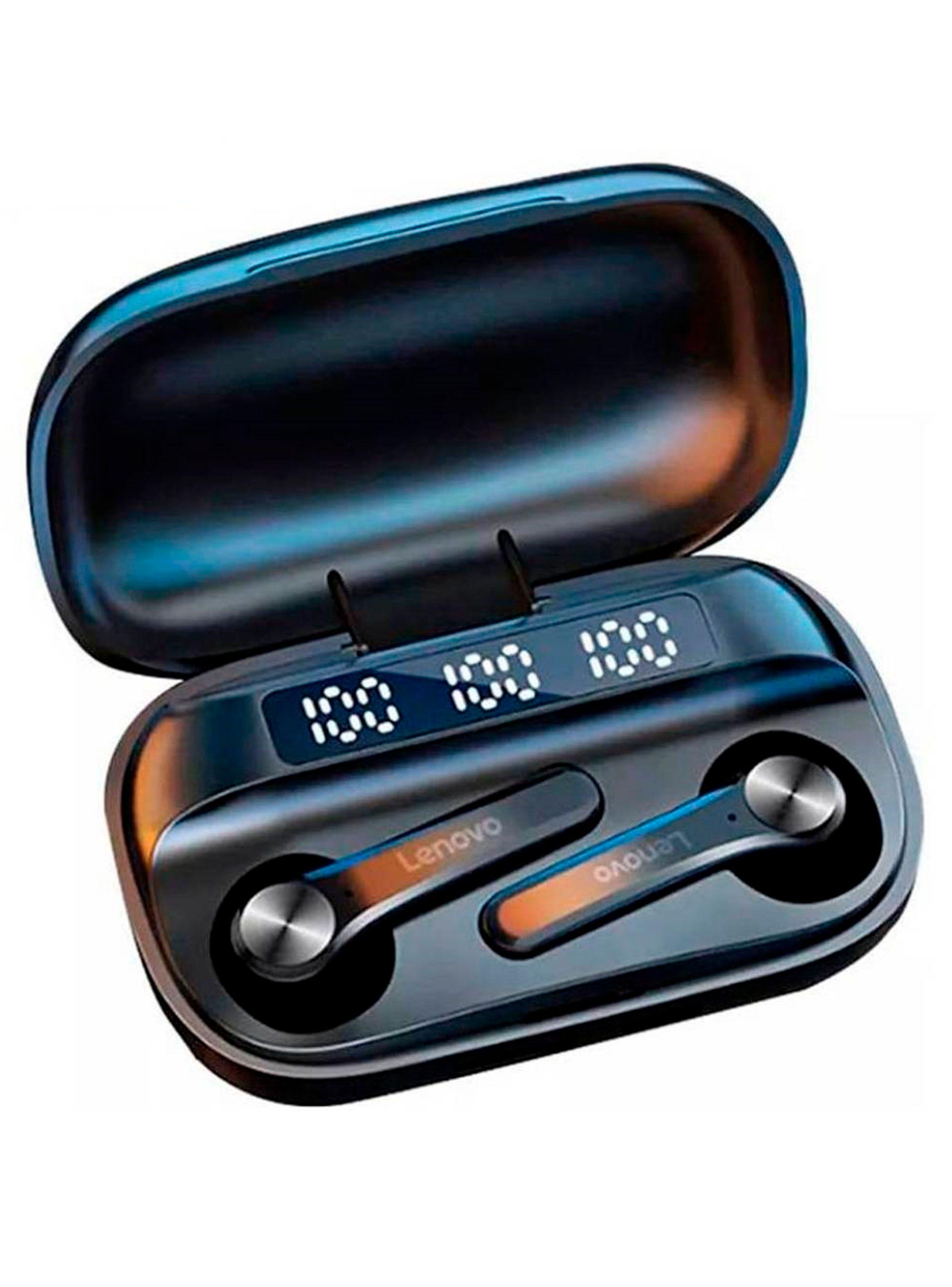 Audífonos In Ear Bluetooth Lenovo Estuche Digital QT81 Negro-1