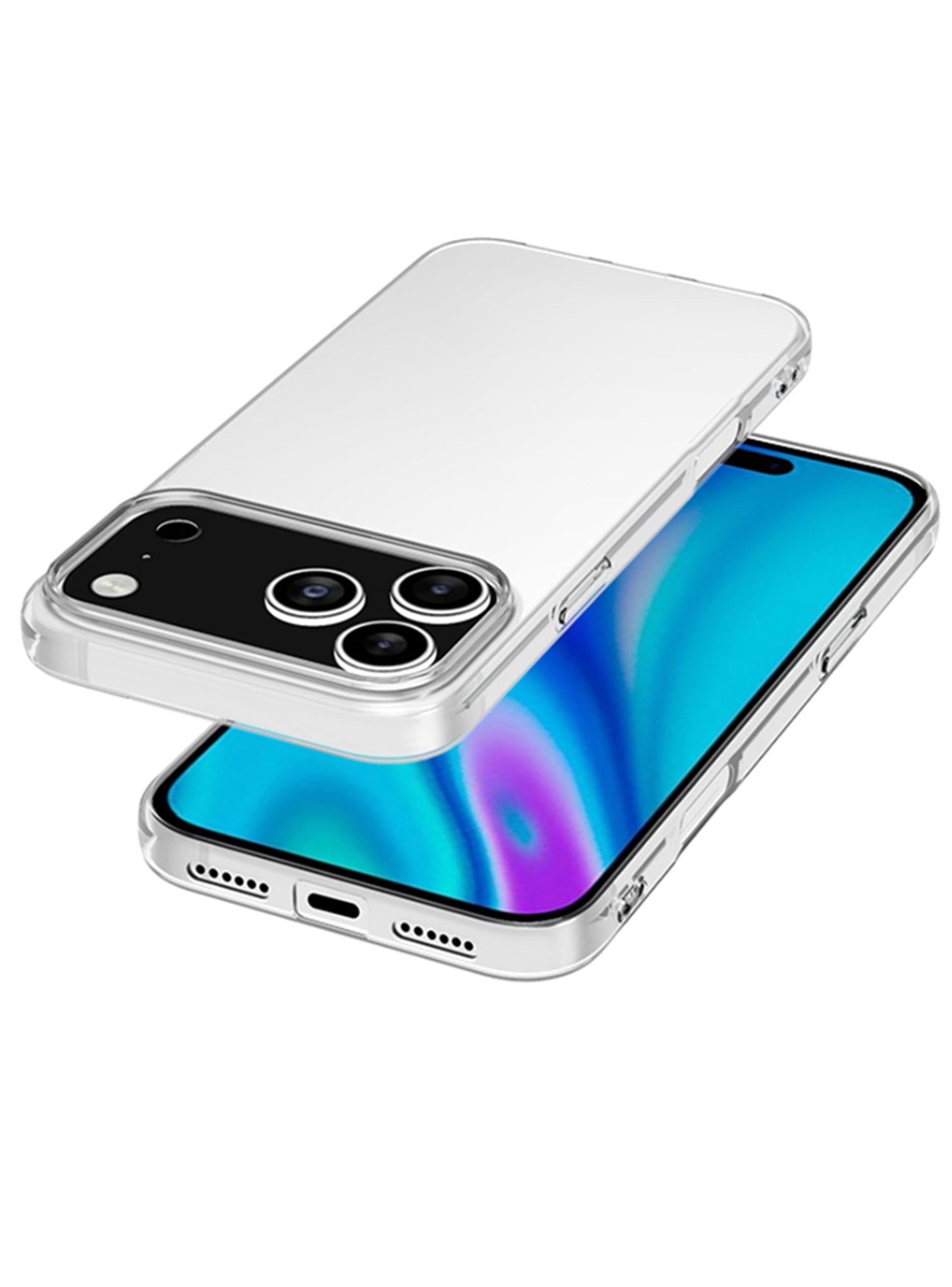 Carcasa Anti golpes Transparente Para iPhone 17 Pro-3