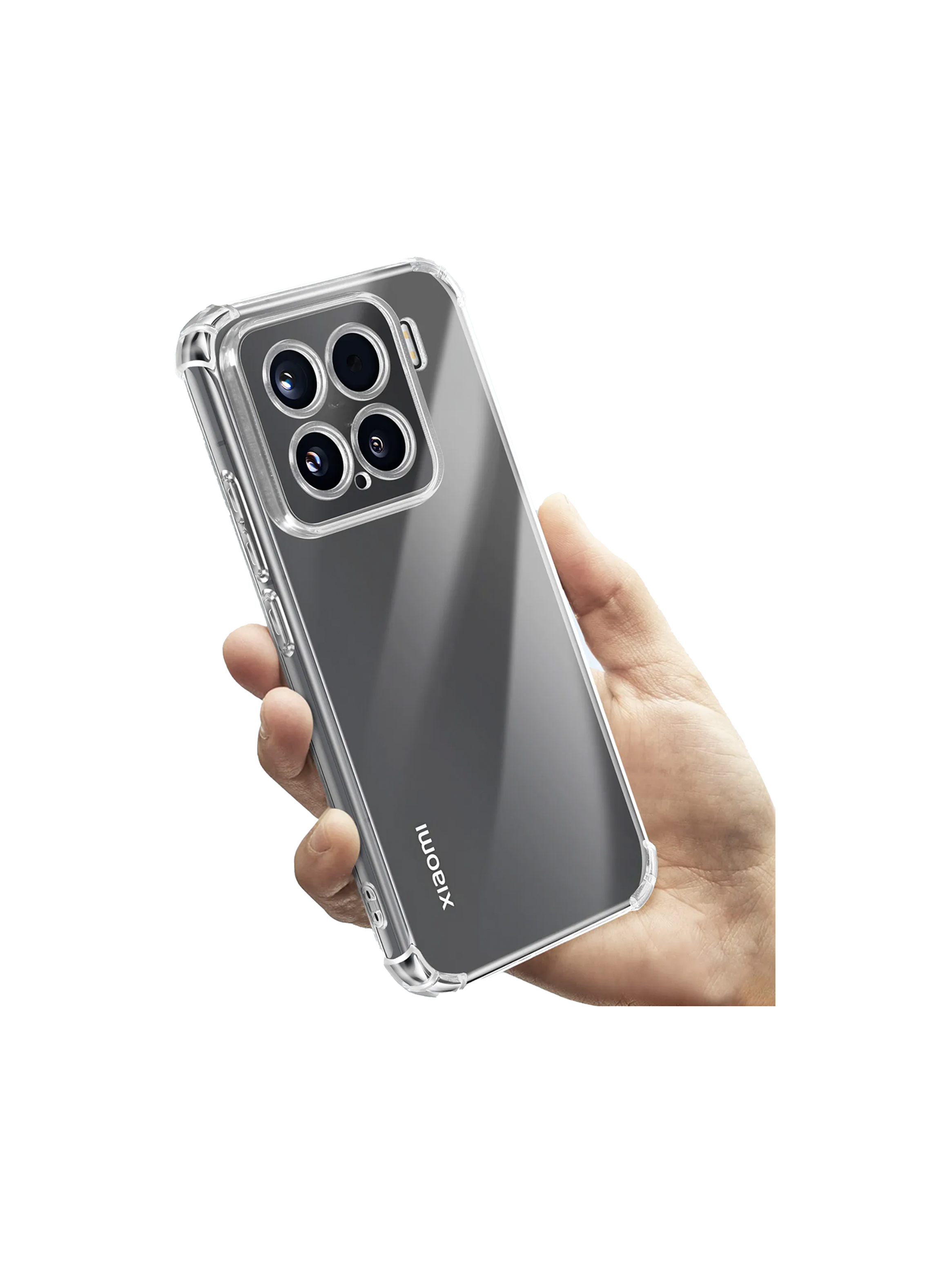 Carcasa Transparente Reforzada Mica Clear Para Xiaomi 15-3