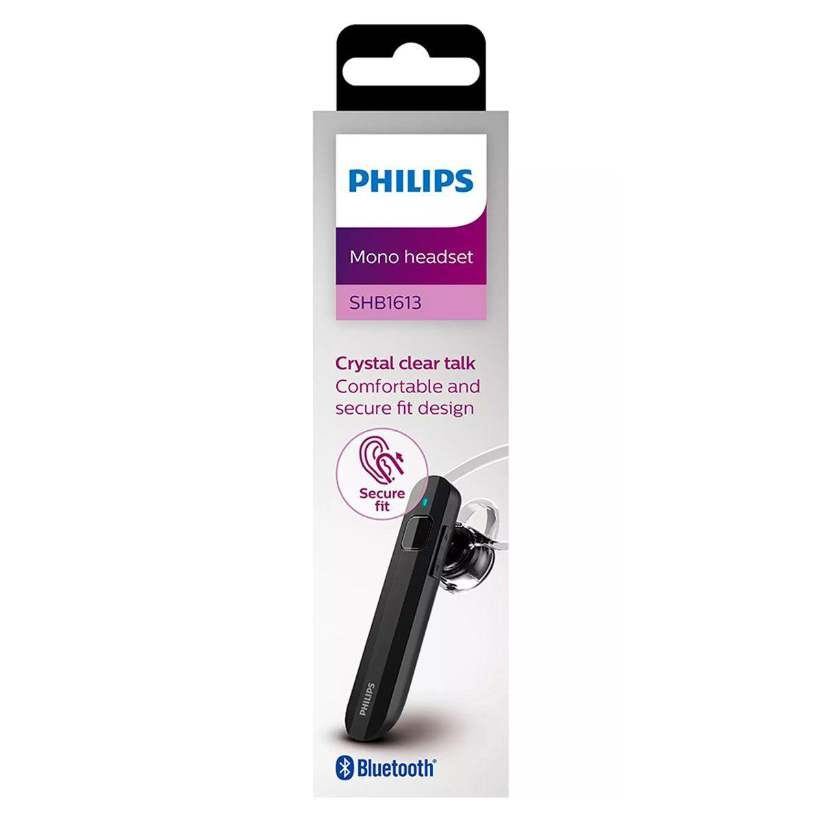 Audífono Philips Mono Headset Bluetooth SHB1613 Negro-2