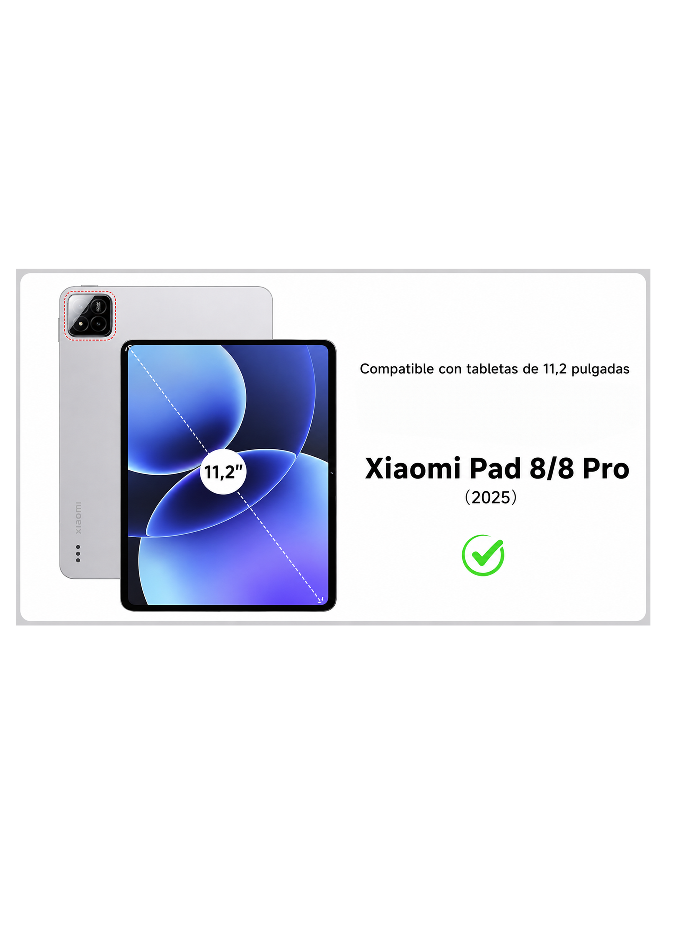 Lamina Mica Vidrio Compatible Con Tablet Xiaomi Pad 8-3