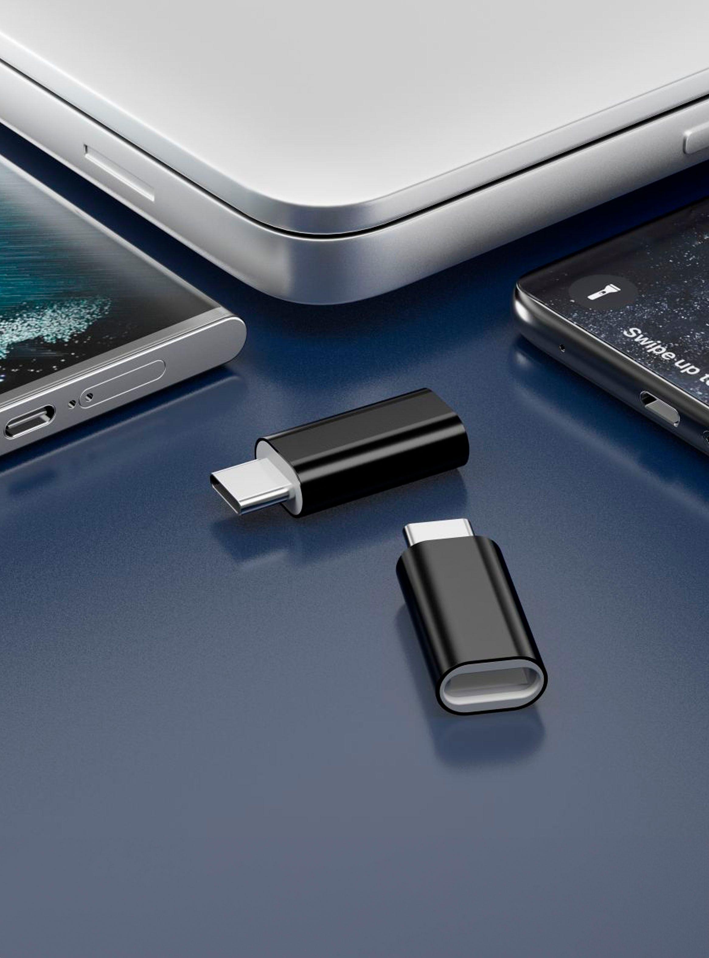 Adaptador OTG Para Carga Compatible Con iPhone Salida USB-C-3