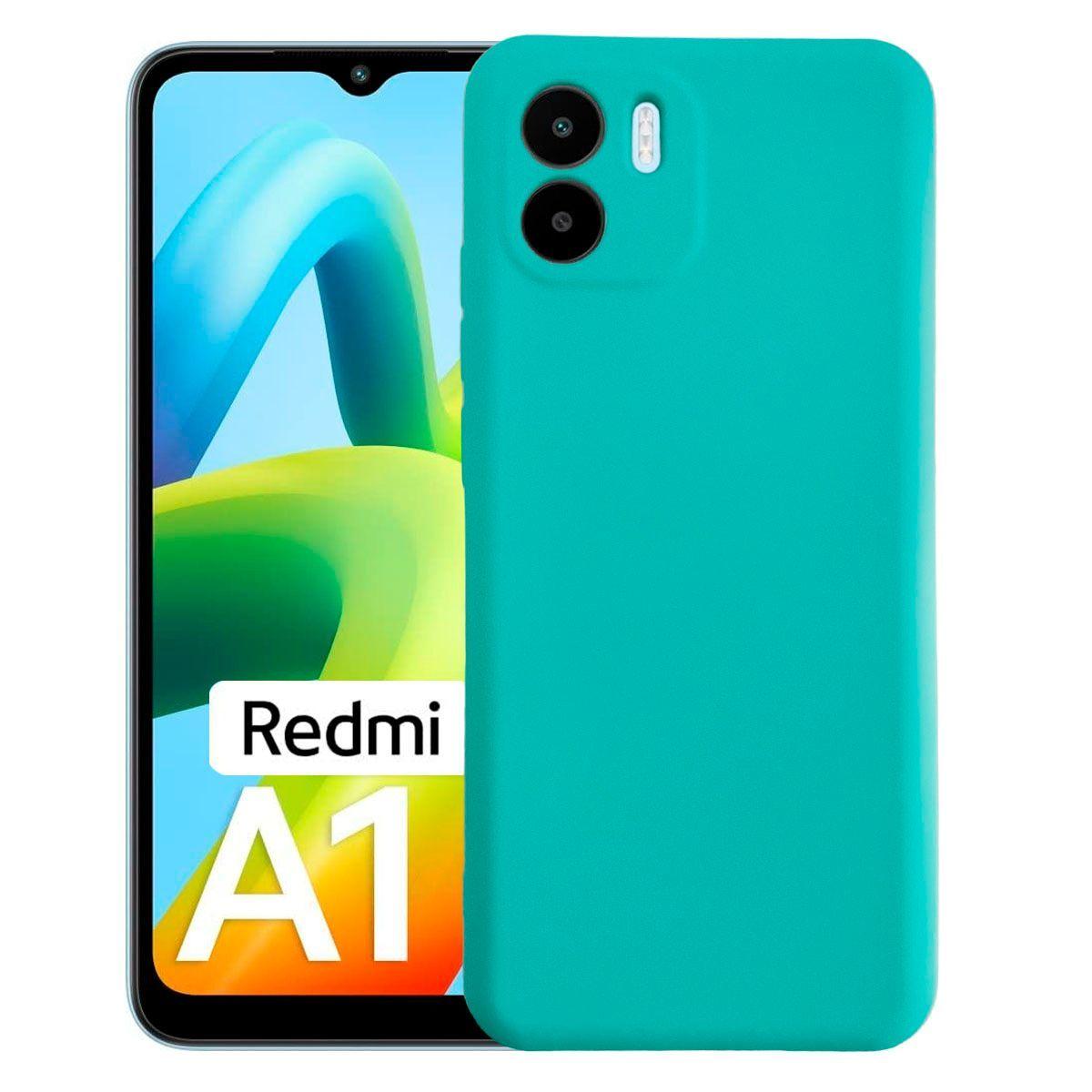 Carcasa Con Proteccion de Camara Para Xiaomi Redmi A1 Turquesa-0