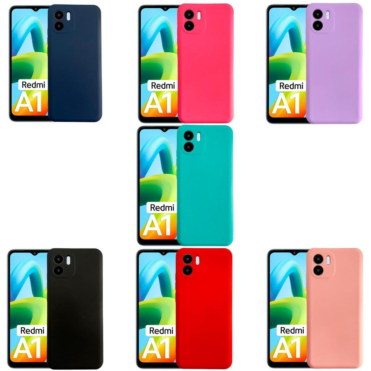 Carcasa Con Proteccion de Camara Para Xiaomi Redmi A1 Turquesa-1
