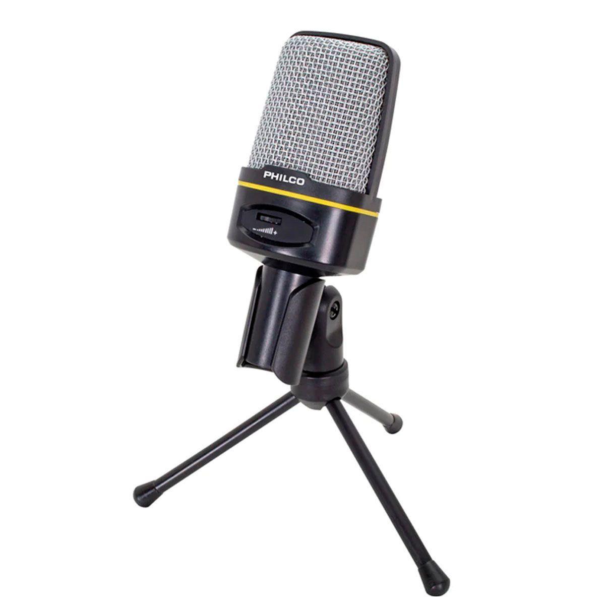 Micrófono Condensador Philco Gamer Streamer Tripode GM100-0