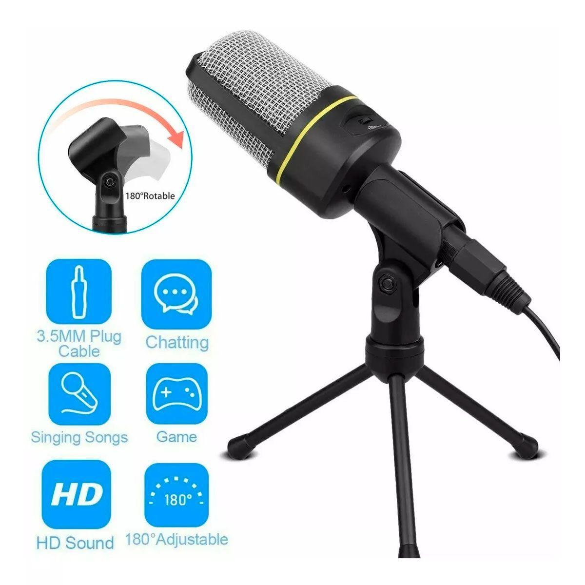 Micrófono Condensador Philco Gamer Streamer Tripode GM100-4