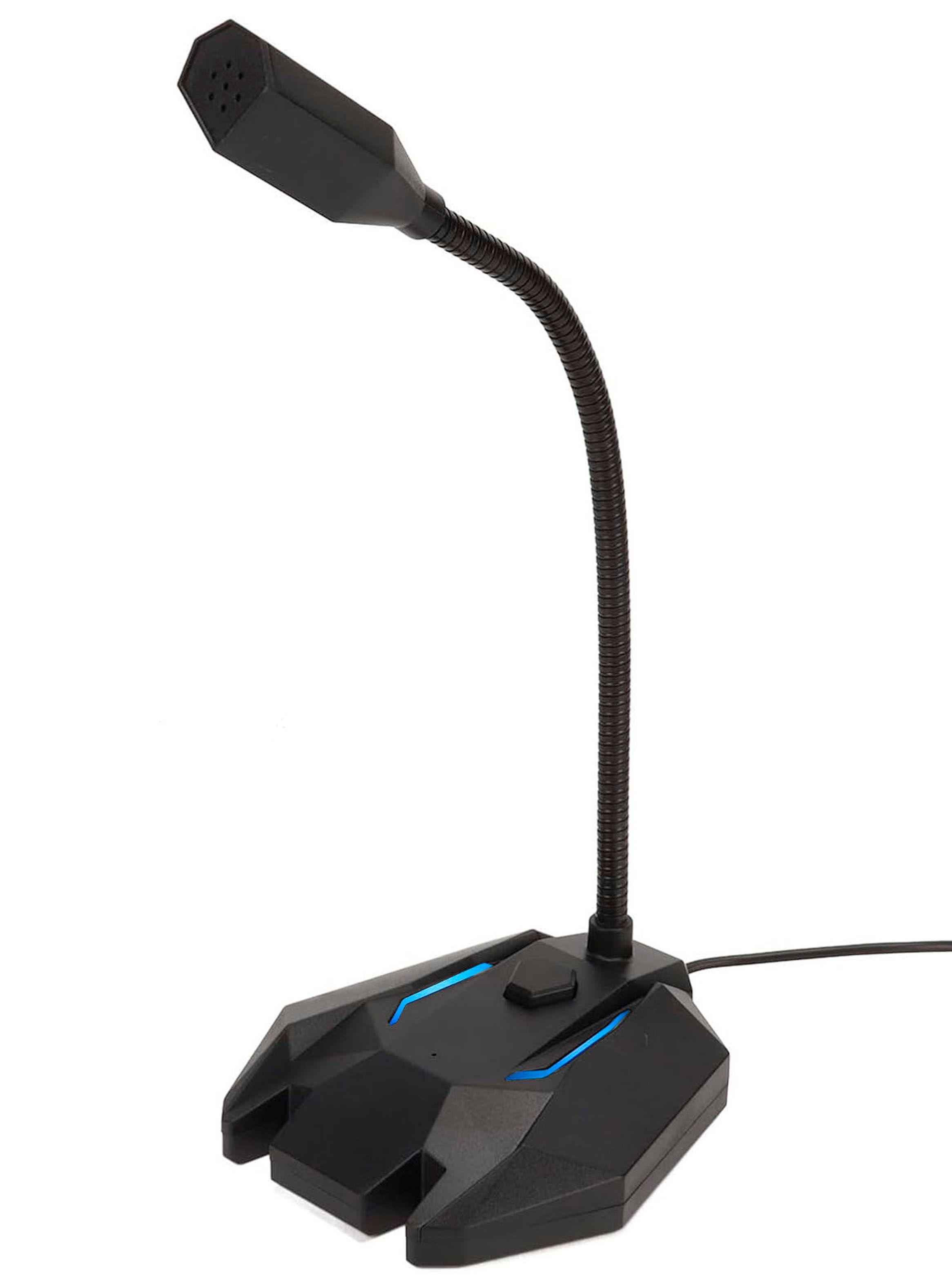 Micrófono Alámbrico Para PC Boccini Con Soporte Negro-0
