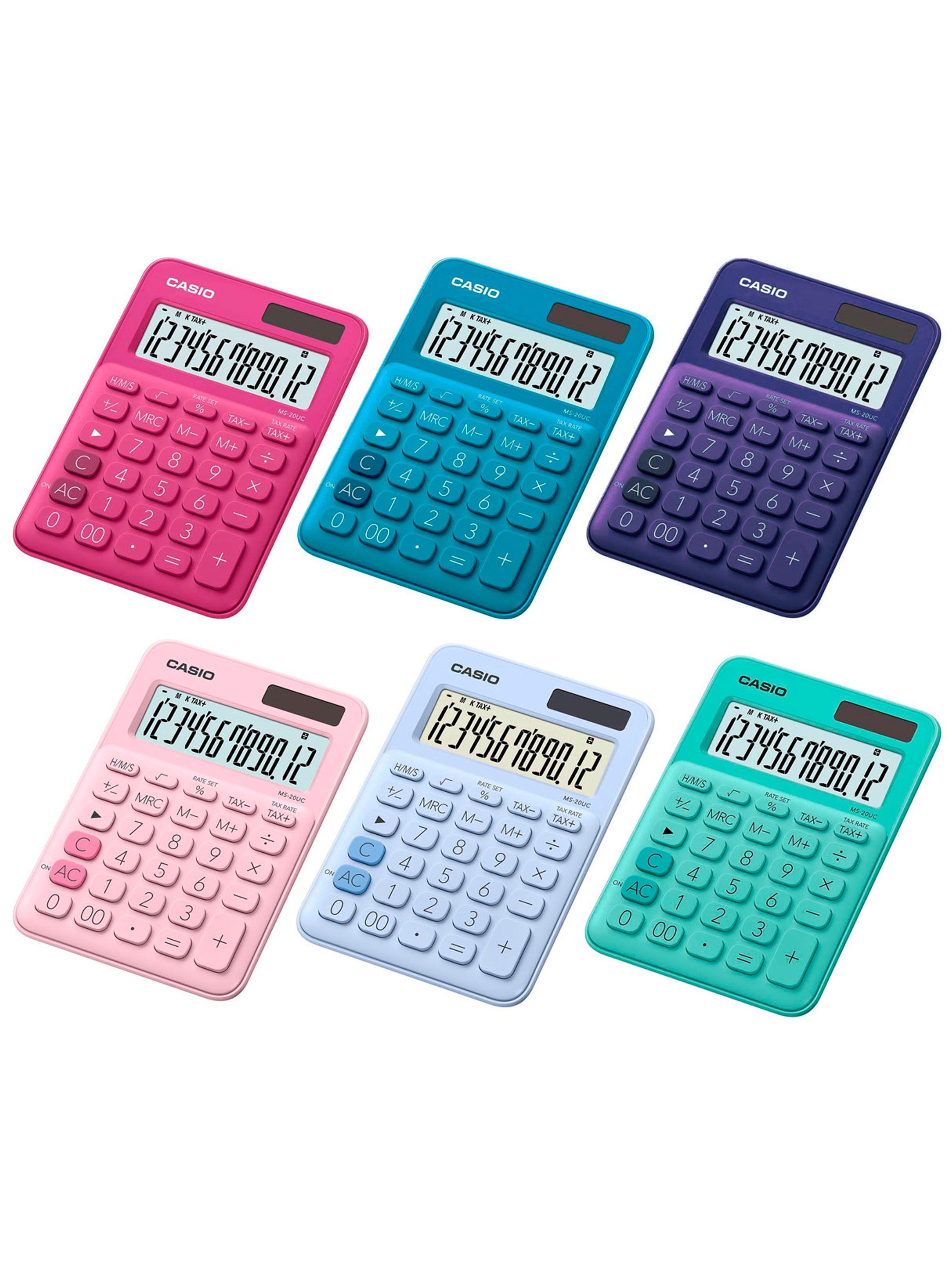 Calculadora Portatil Con Panel Solar 12 Digitos MS-20UC-BU-3
