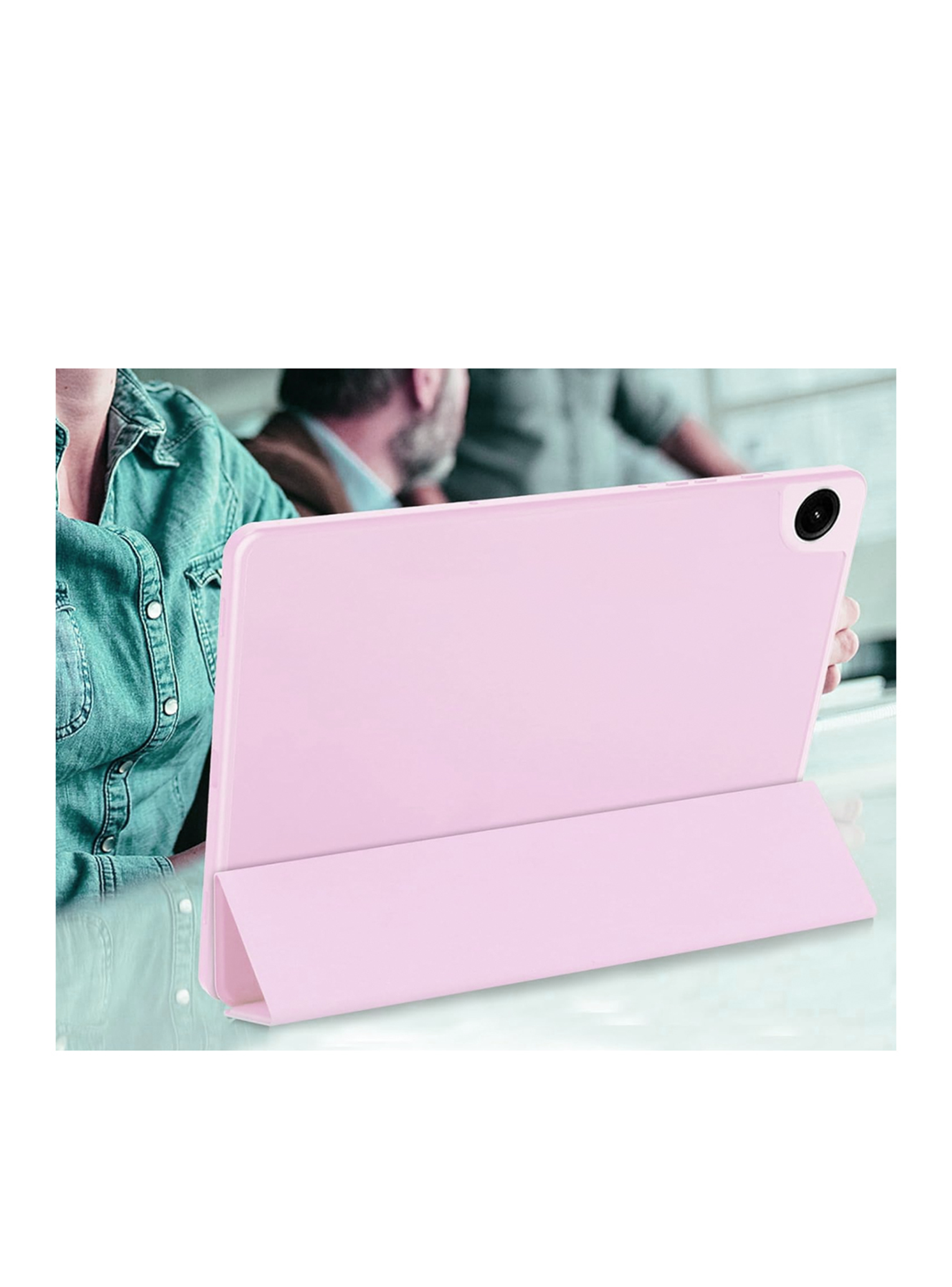 Funda Smart Cover Para Tablet Samsung A9 Rosado-1