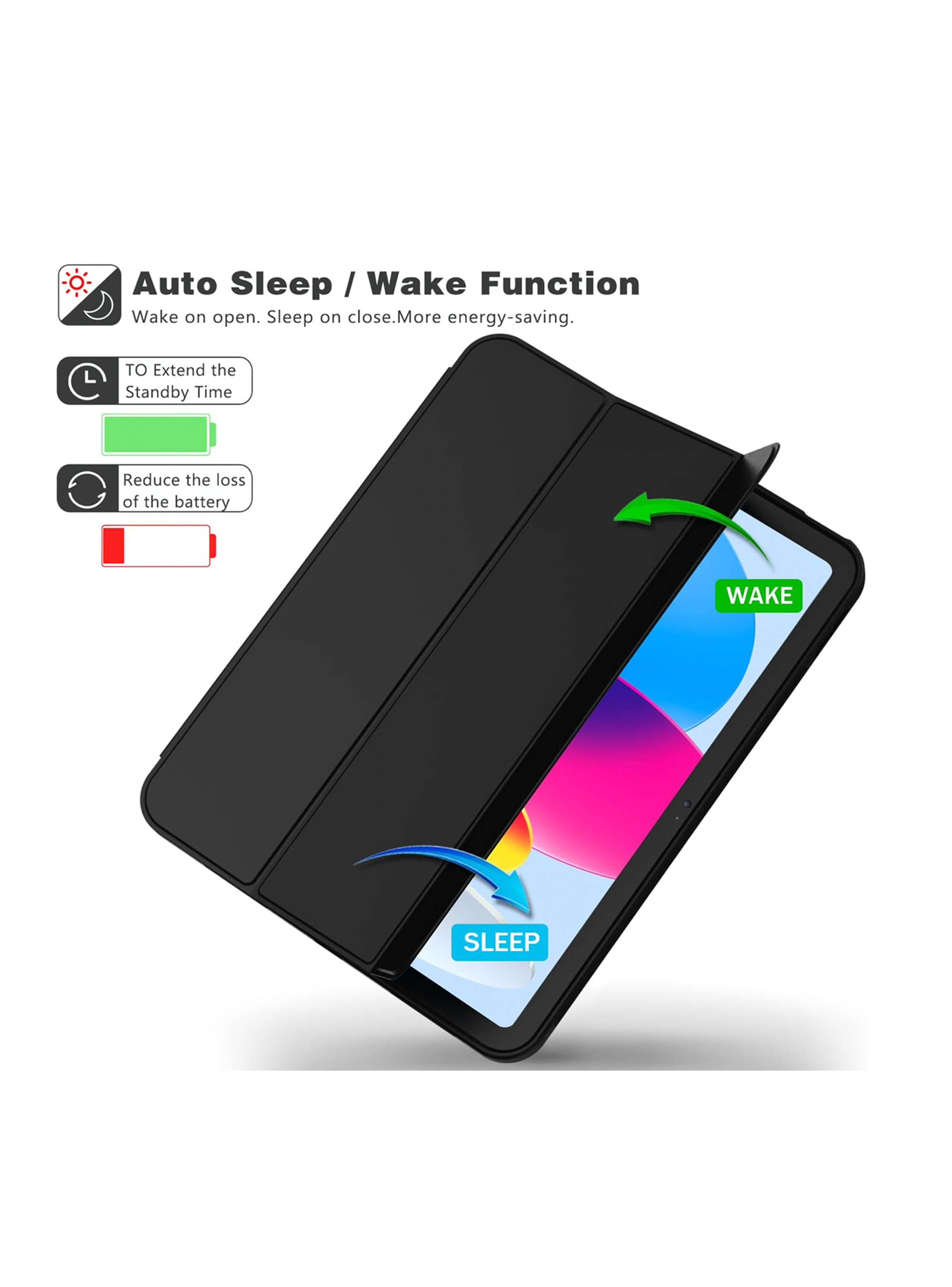 Funda Smart Cover Para iPad Mini 5 Colores-3