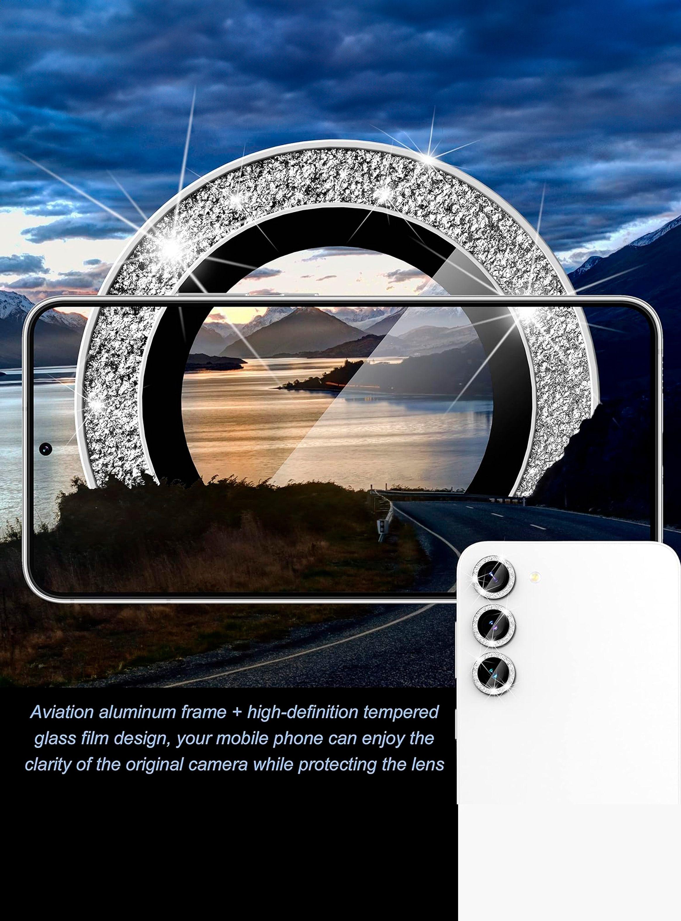 Protector De Lente De Camara Compatible Con Samsung A34 Brillo Plateado-2
