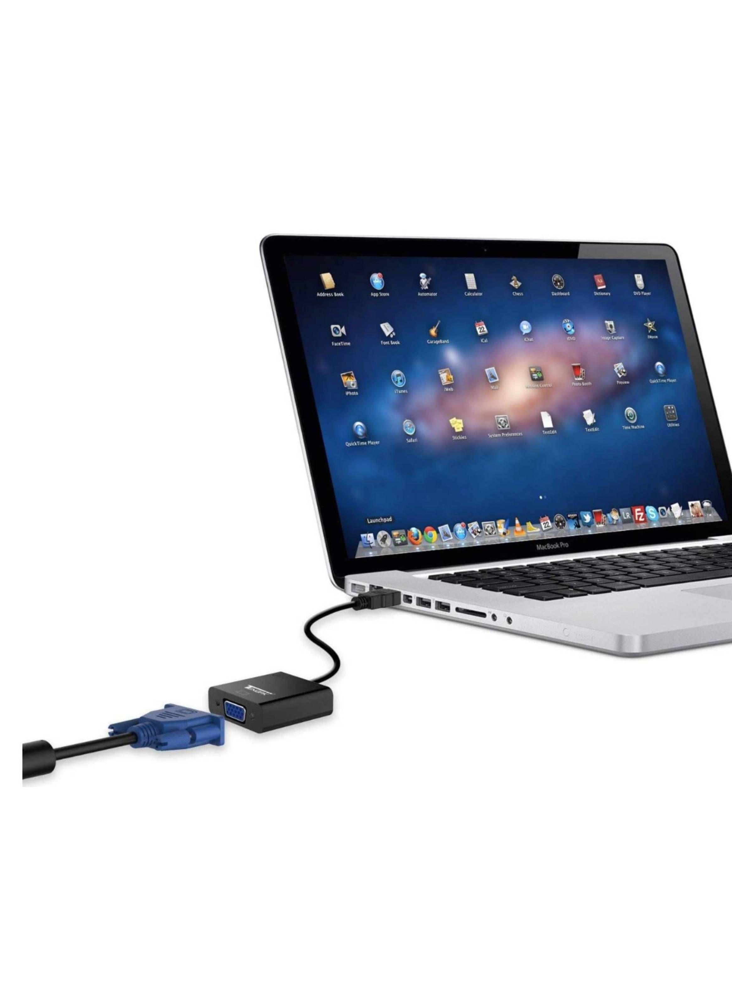 Adaptador conversor HDMI A VGA Full HD Salia de Audio-4