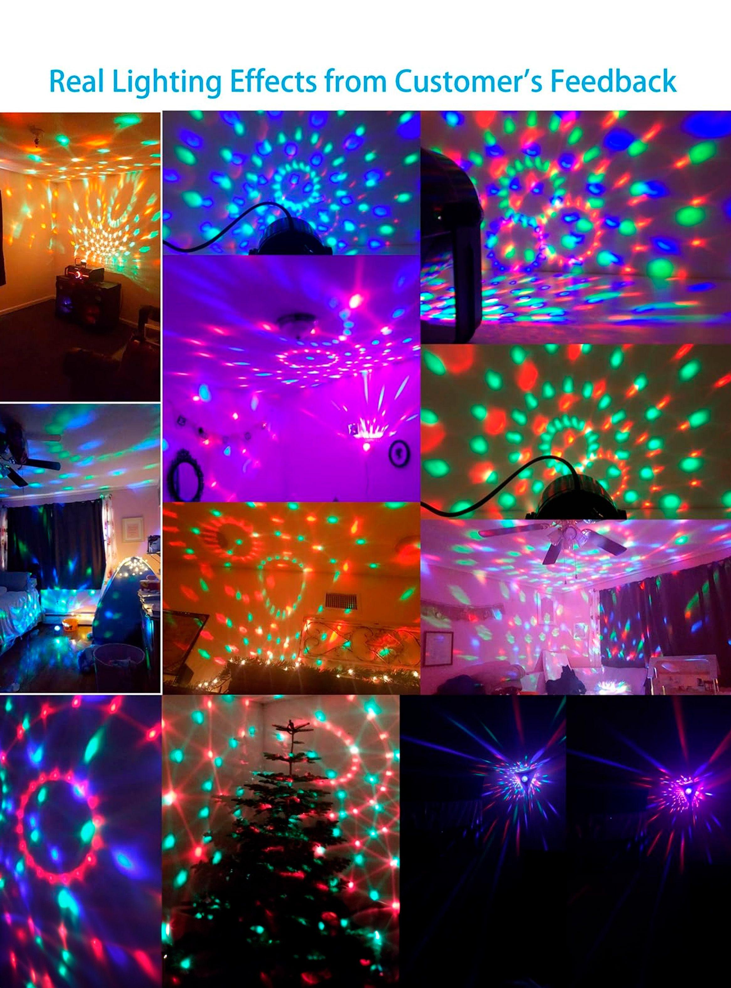 Bola De Luces Led Multicolor Para Fiestas Con Control Remoto-3