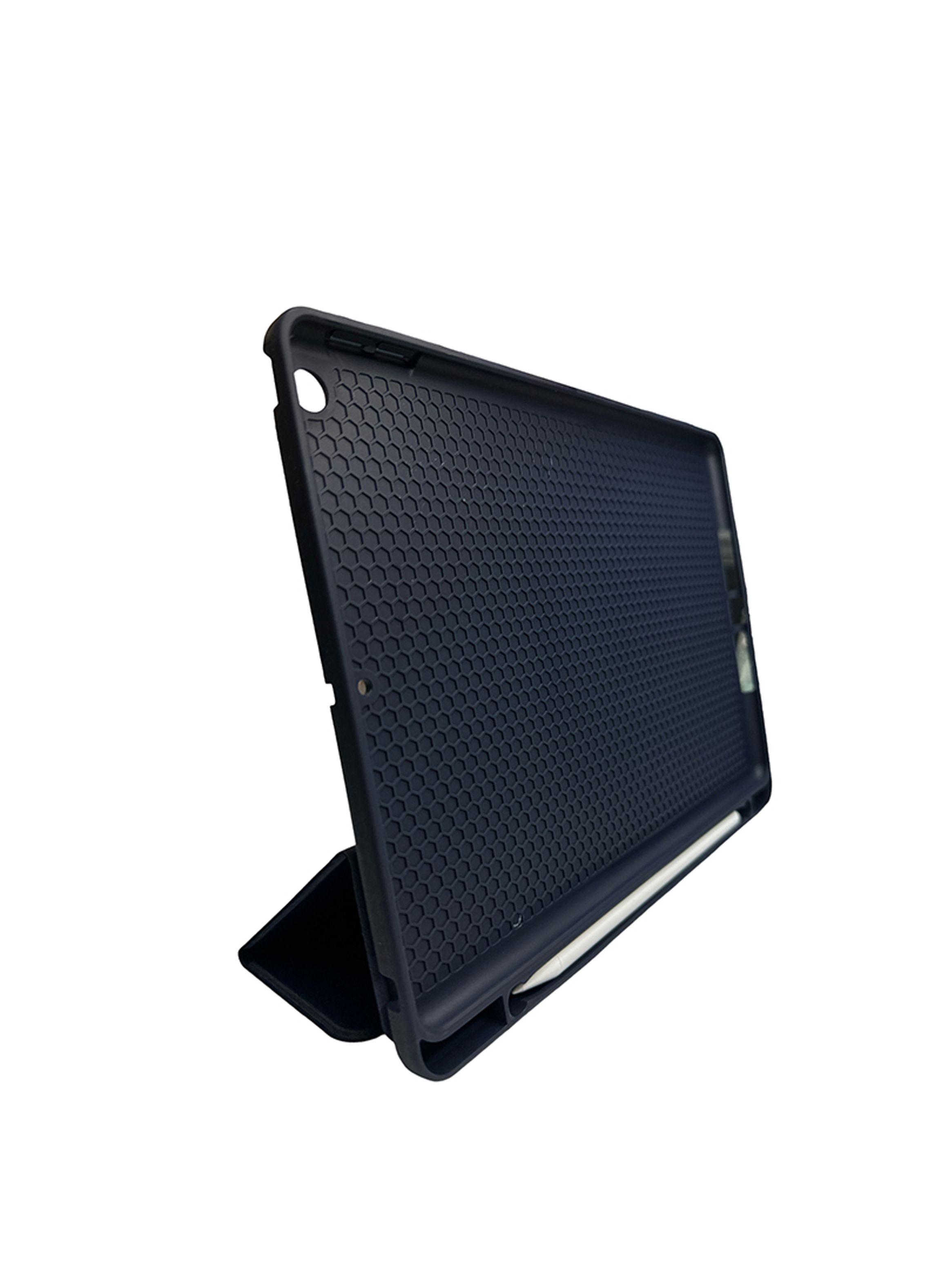 Funda Para iPad 10.2 7a 8va 9na Generación Con Ranura Azul-2