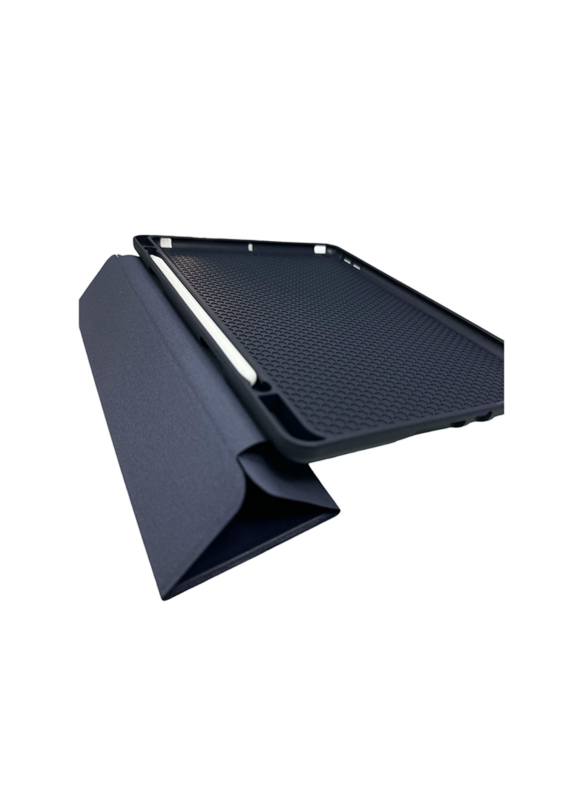 Funda Para iPad 10.2 7a 8va 9na Generación Con Ranura Azul-3