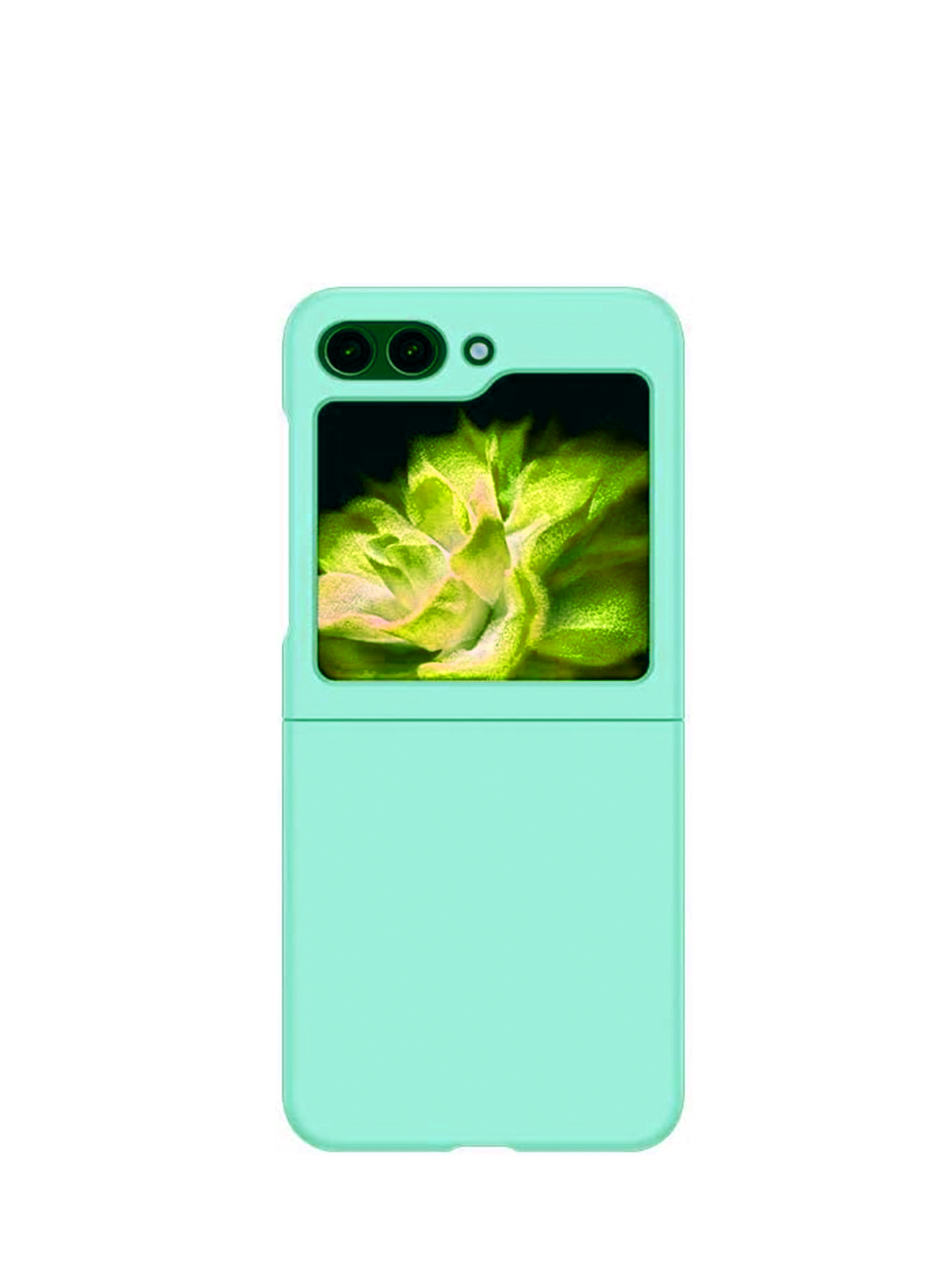 Carcasa Para Samsung Z Flip 5 Goma Turquesa-2