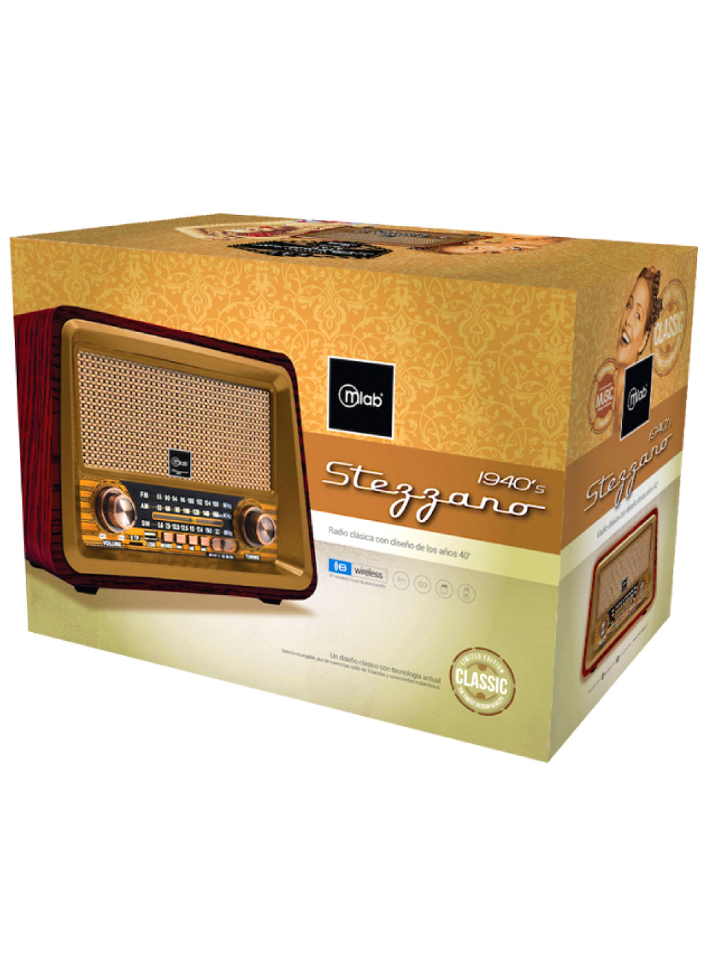 Radio Portatil Recargable FM Bluetooth USB-Micro SD Stezzano-3