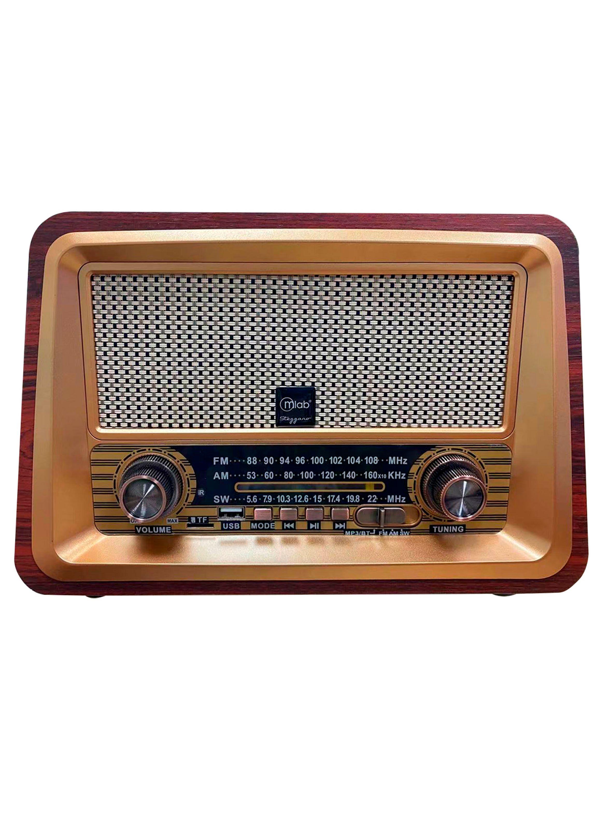 Radio Portatil Recargable FM Bluetooth USB-Micro SD Stezzano-0