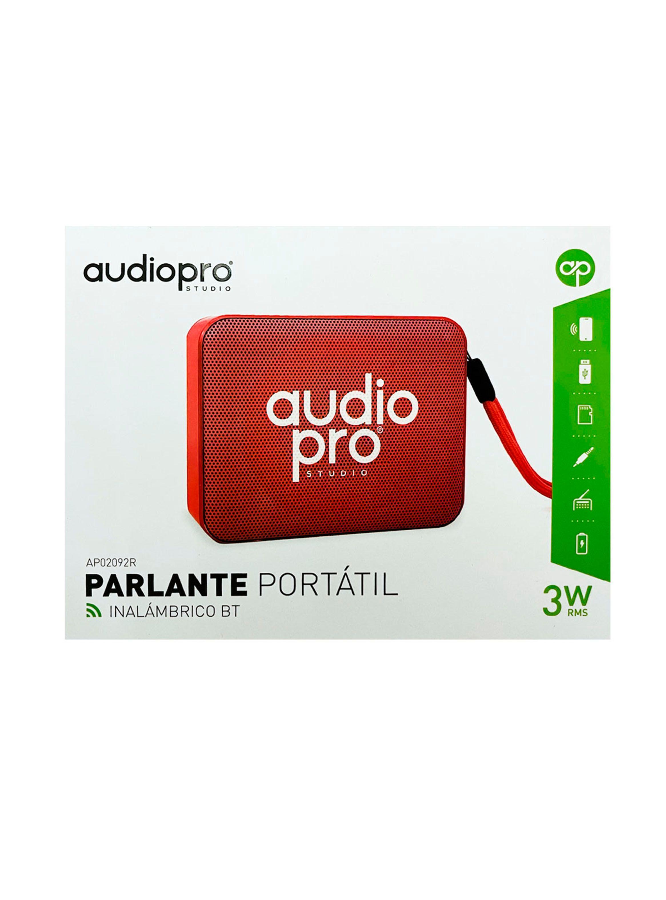 Parlante Inalambrico Bluetooth Recargable  3W Rojo-2