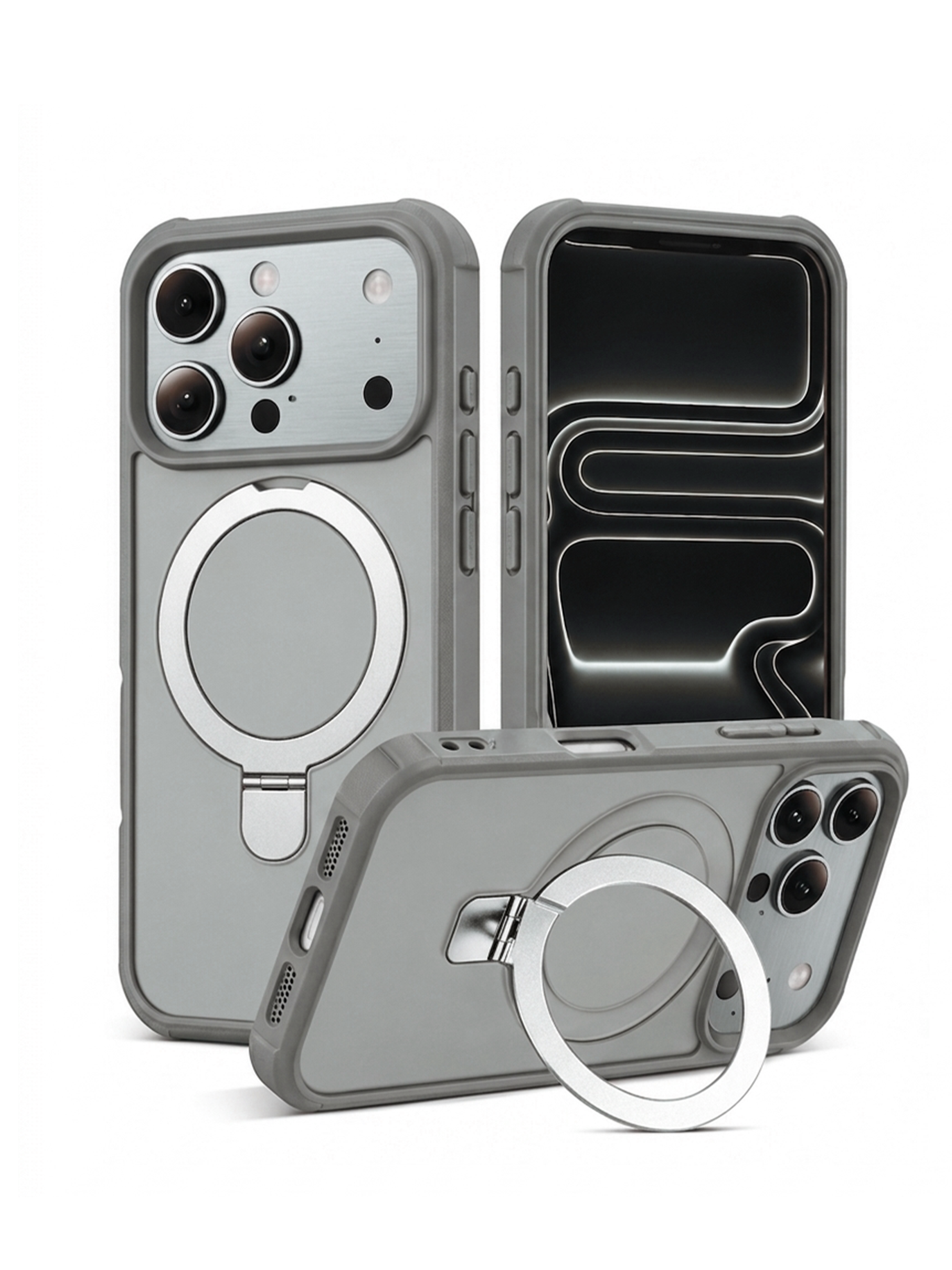 Carcasa Anillo Antischok Compatible Con iPhone 18 Pro Max-0