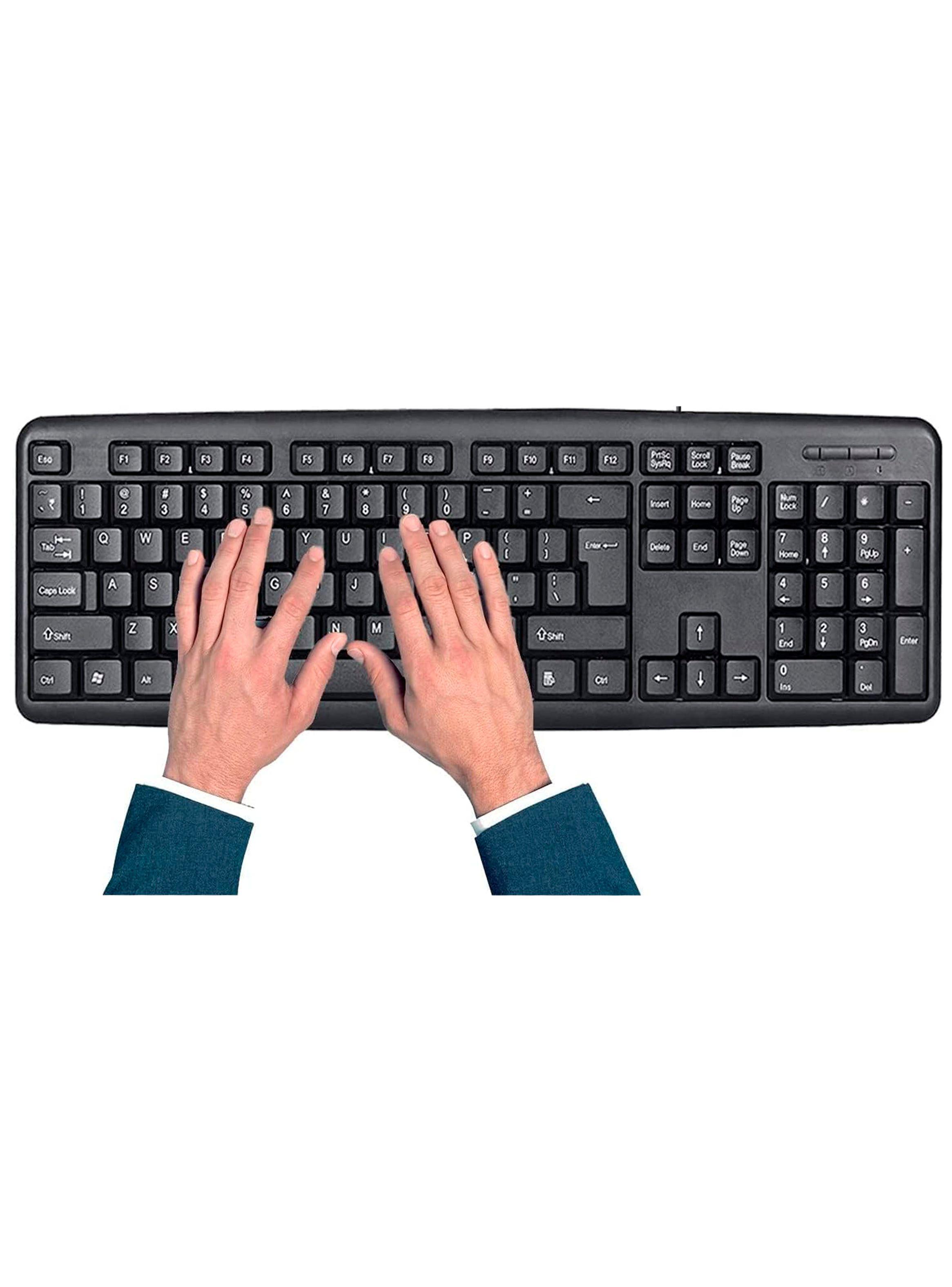 Teclado Cable USB 104 Teclas Estandar Tecnolab TL857 Negro-3