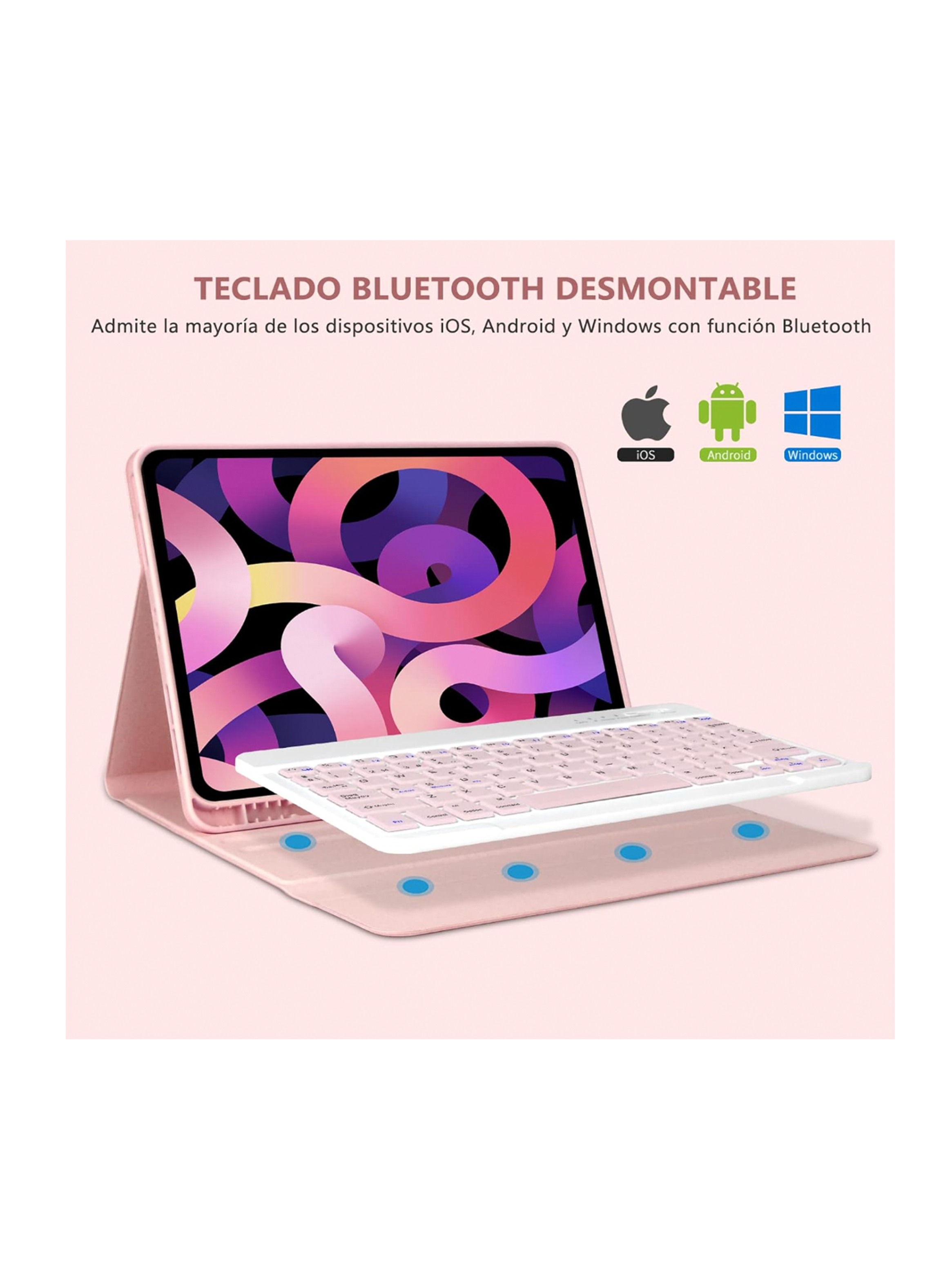 Funda Con Teclado Español Para iPad Air 11 6ta M2 2024-3