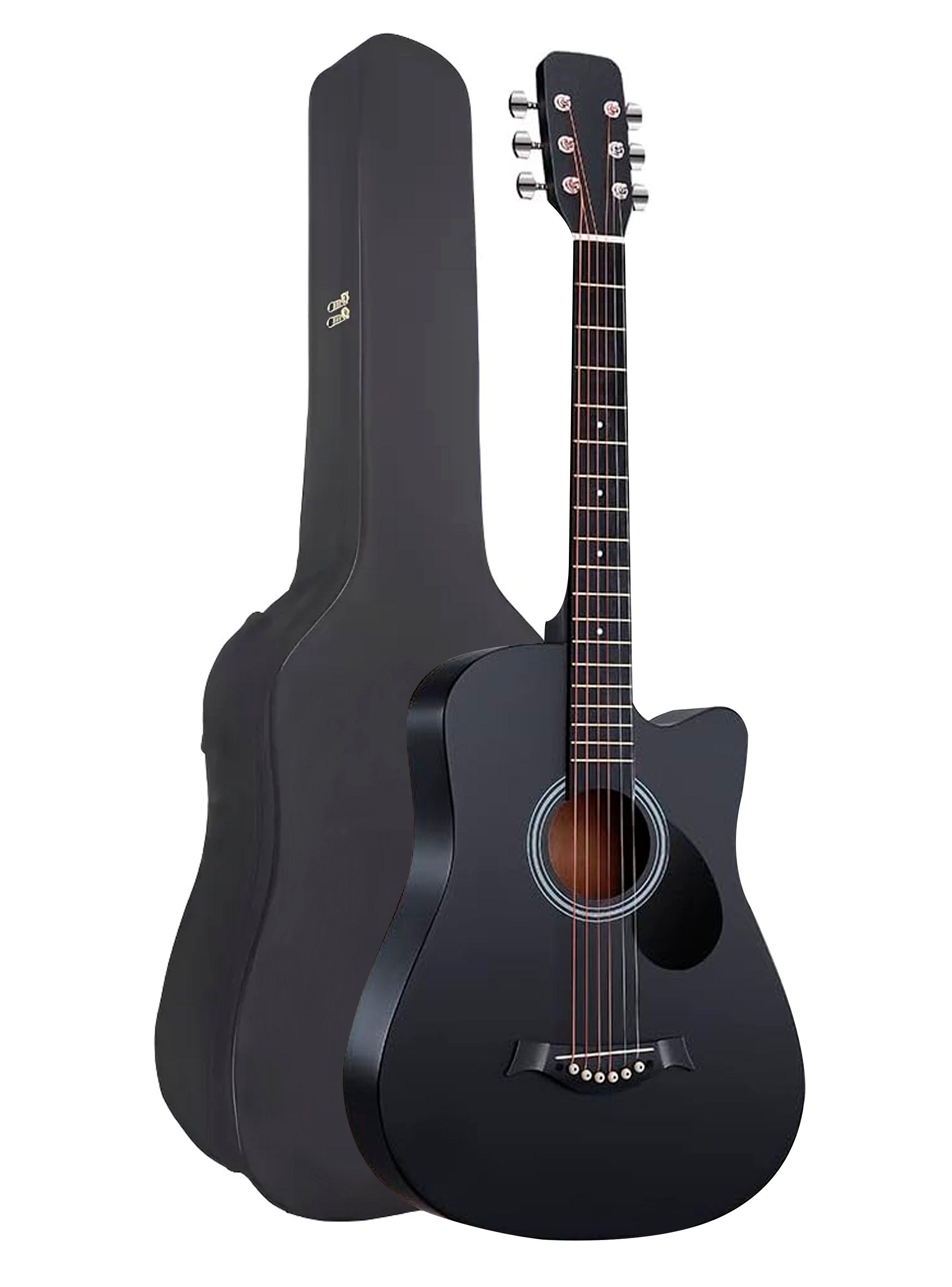 Guitarra Clasica Funda 39 Pulga Grande Hendrix Premium Negro-0