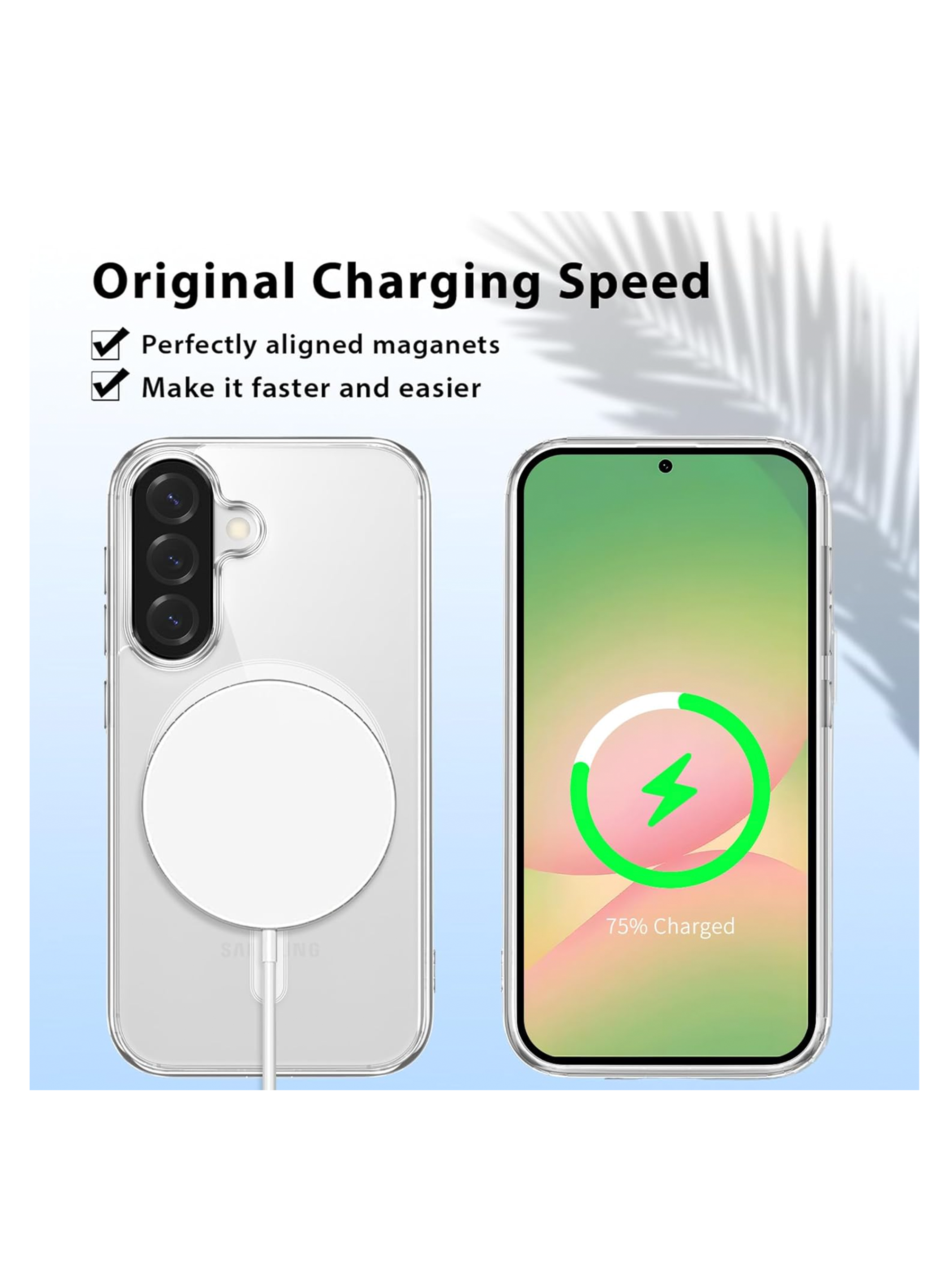 Carcasa Funda Transparente Para Samsung A16 Magsafe-4