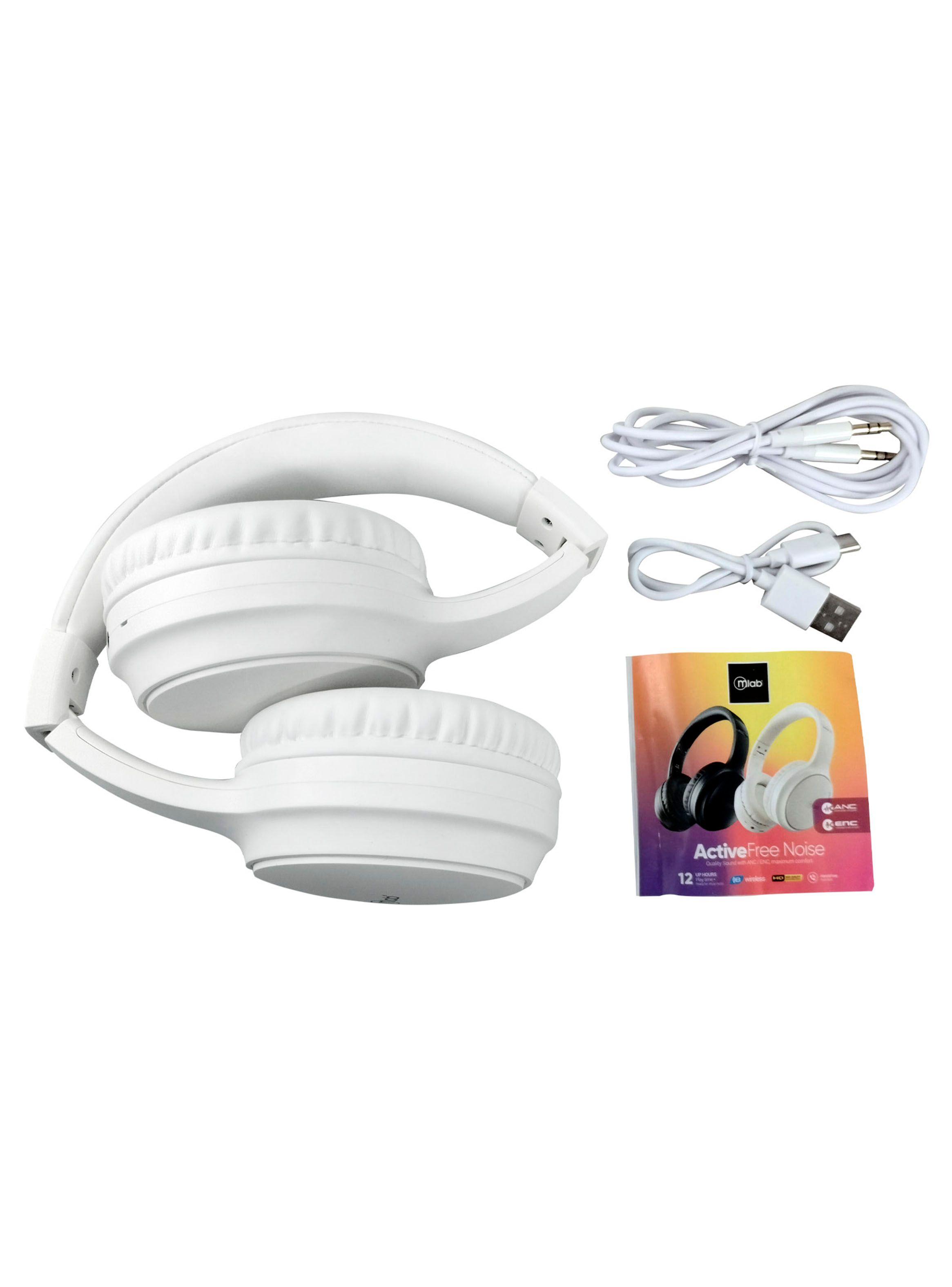 Audifono Inalambrico Bluetooth Mlab Active Free Noise Blanco-4