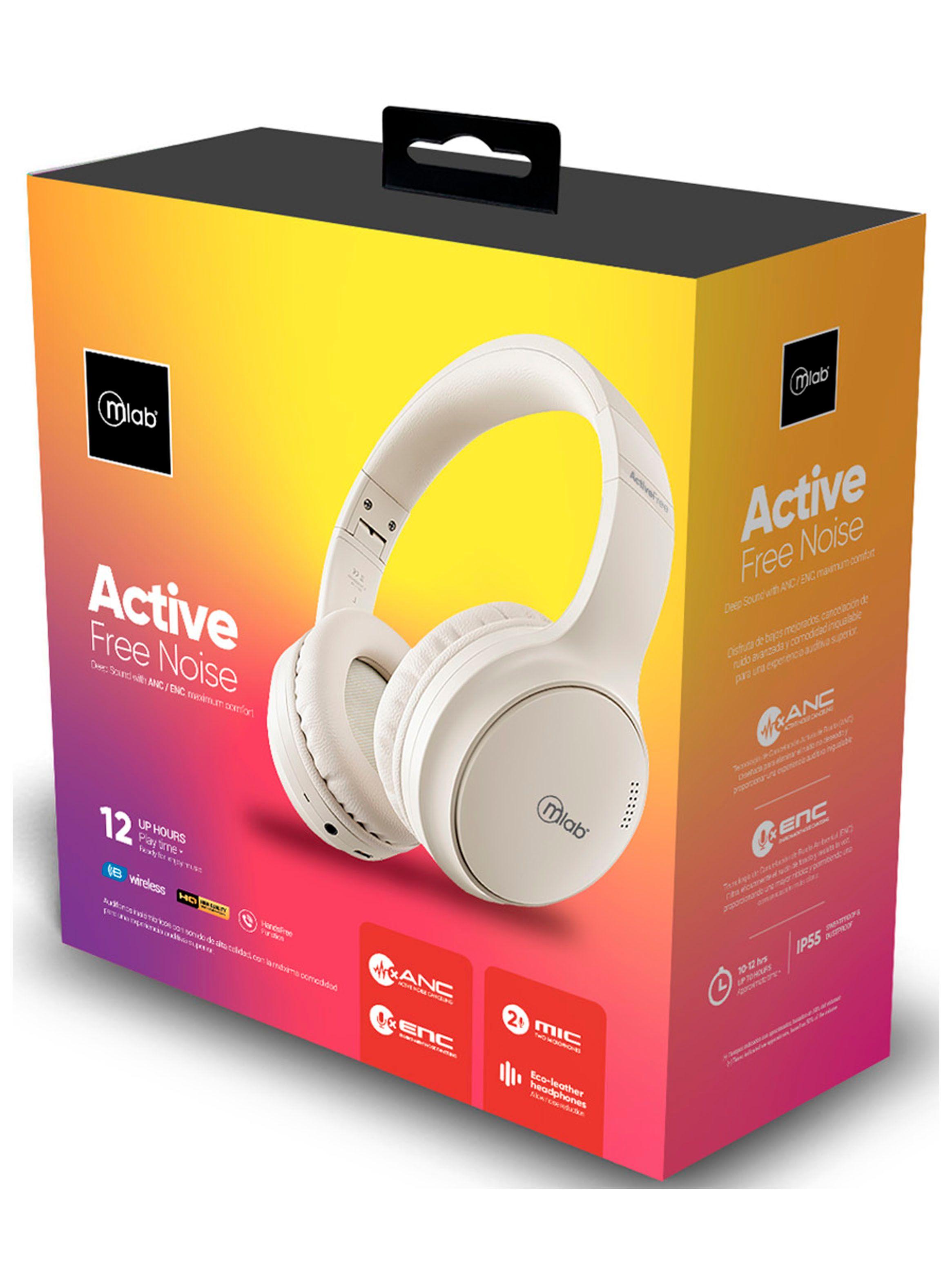 Audifono Inalambrico Bluetooth Mlab Active Free Noise Blanco-5