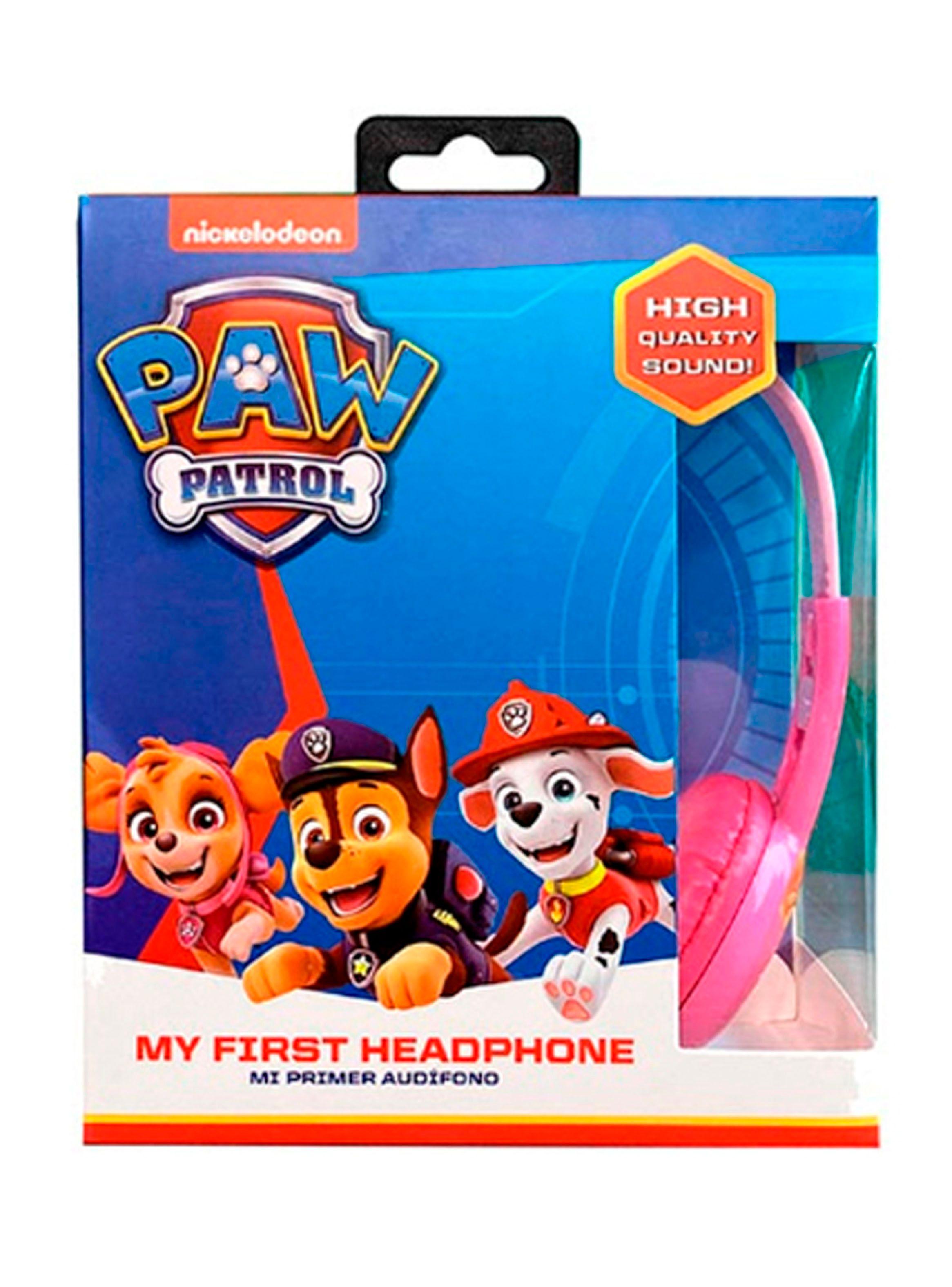 Audifonos Con Cable Diseño Paw Patrol Conexión 3.5mm Rosa-3