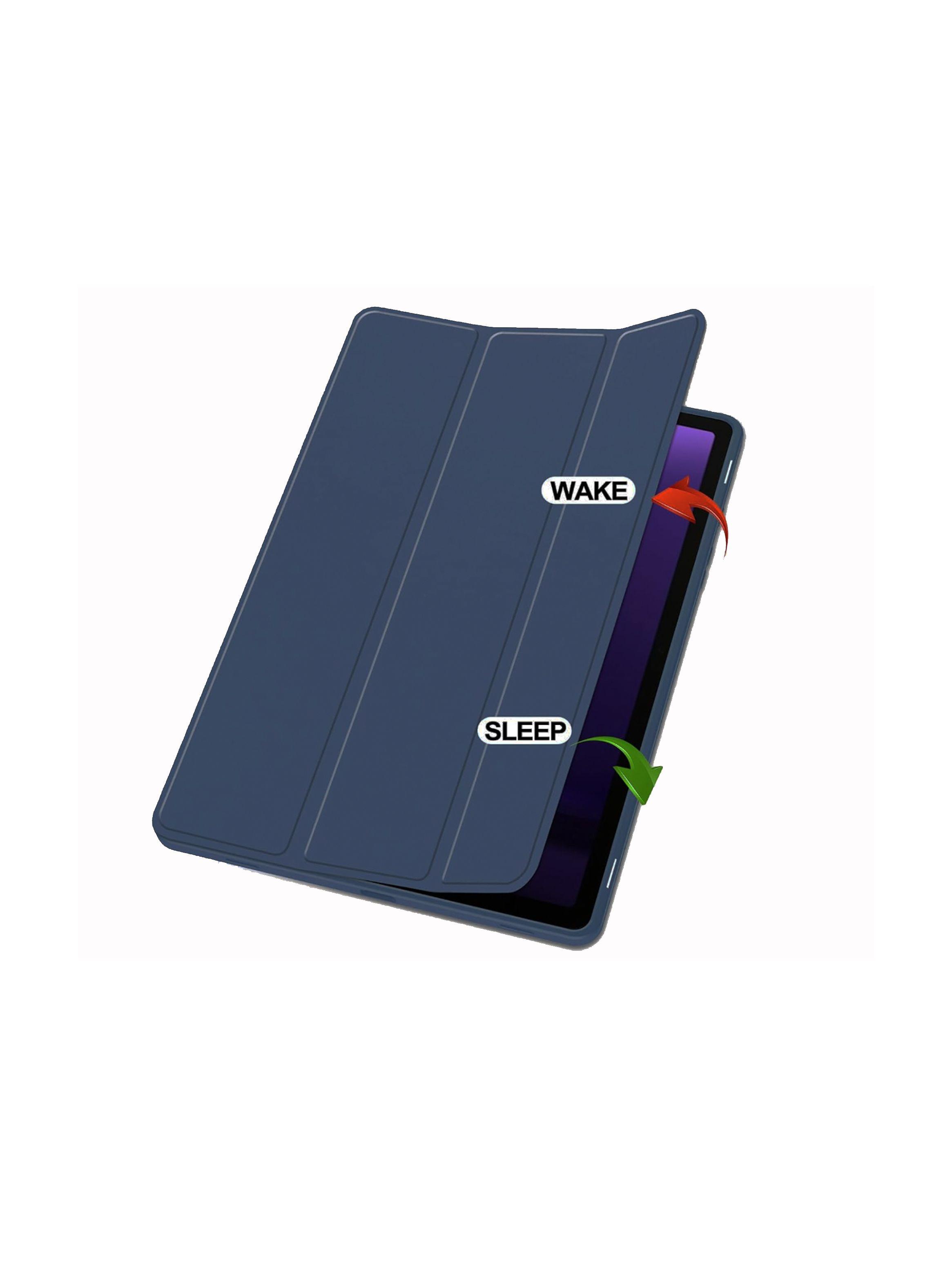 Funda Lamina Vidrio Para Tablet Galaxy Samsung A9 Azul-2