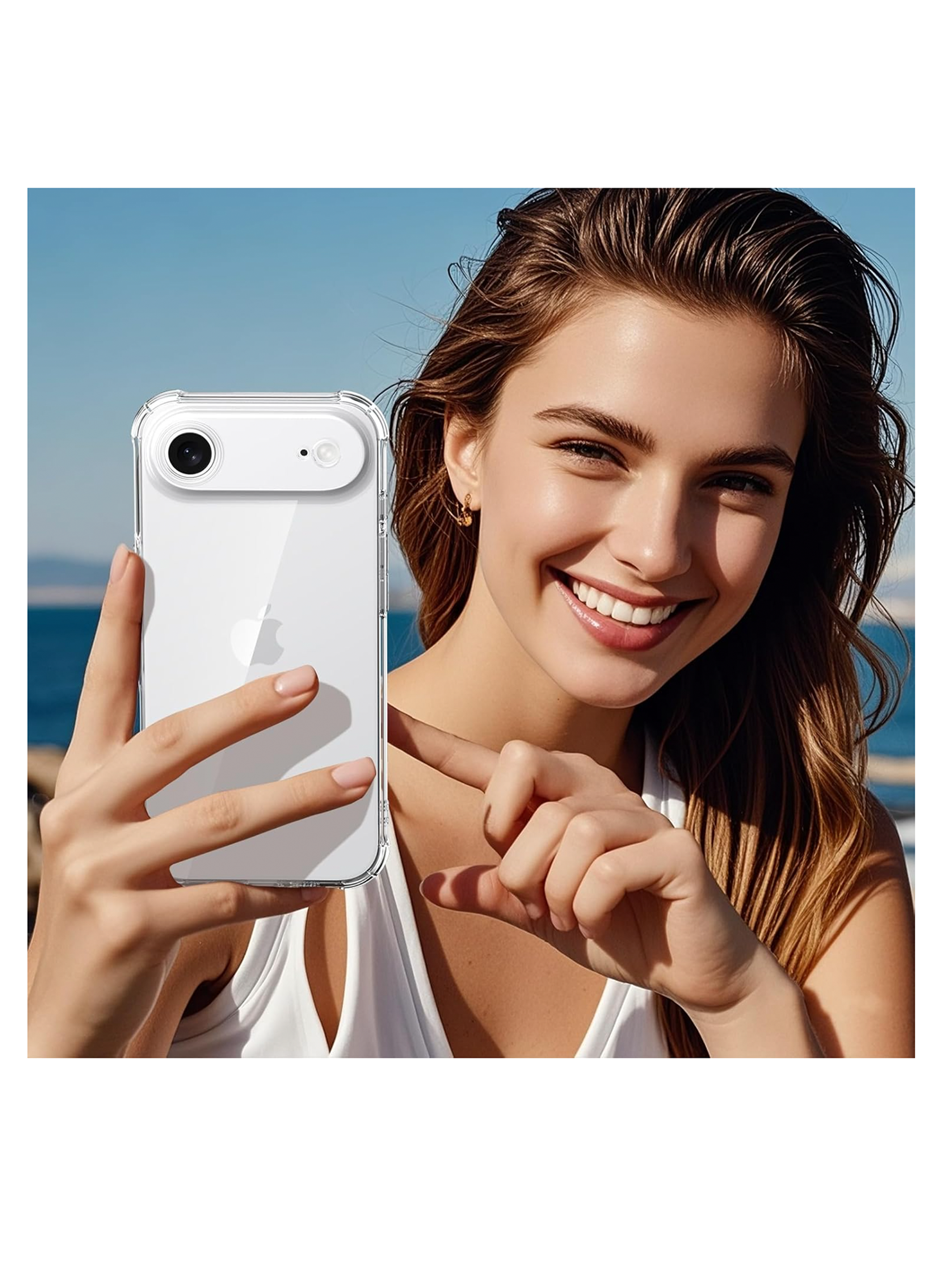 Carcasa Anti golpes Transparente Para iPhone 17 Air-2