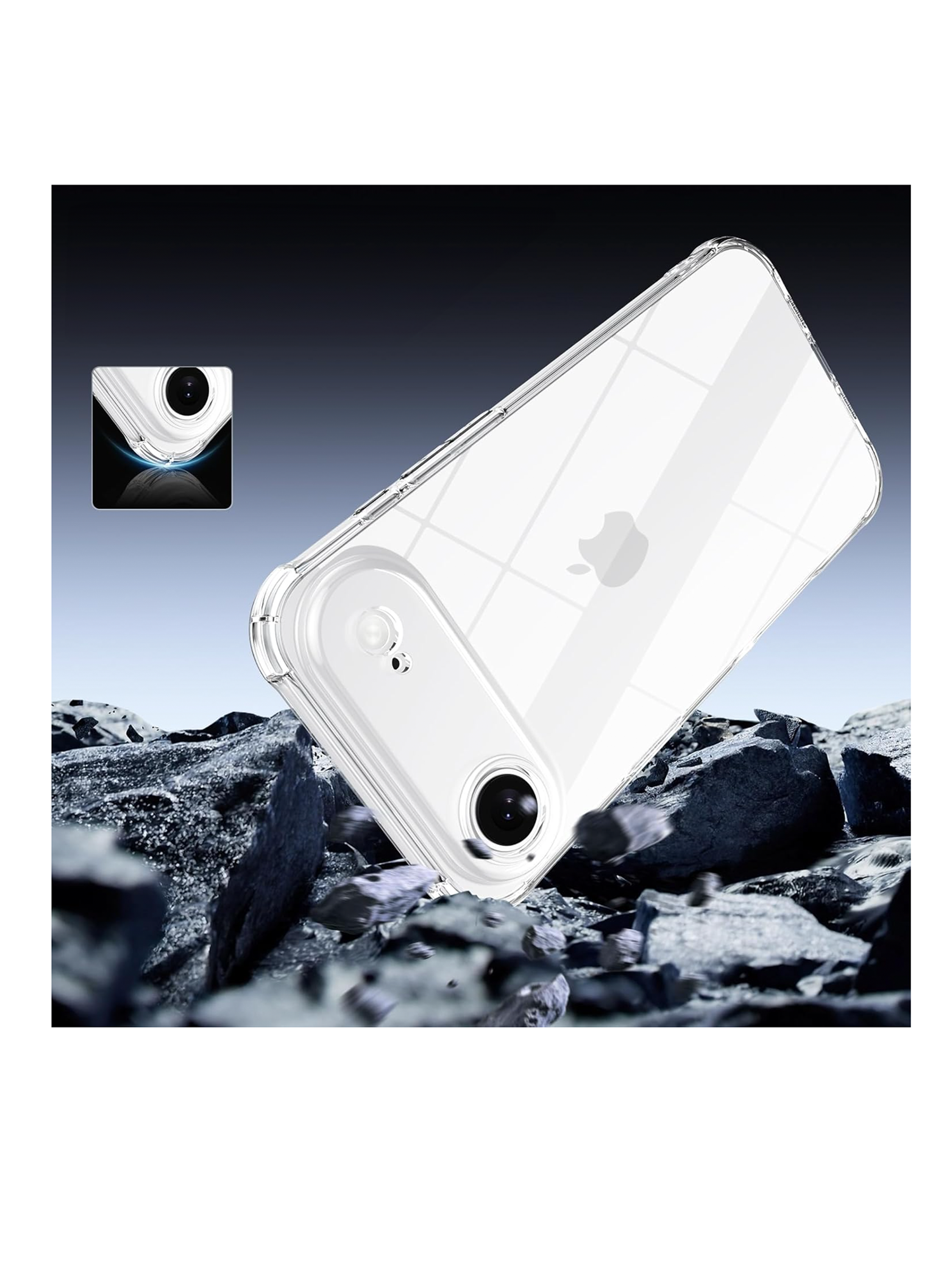 Carcasa Anti golpes Transparente Para iPhone 17 Air-4