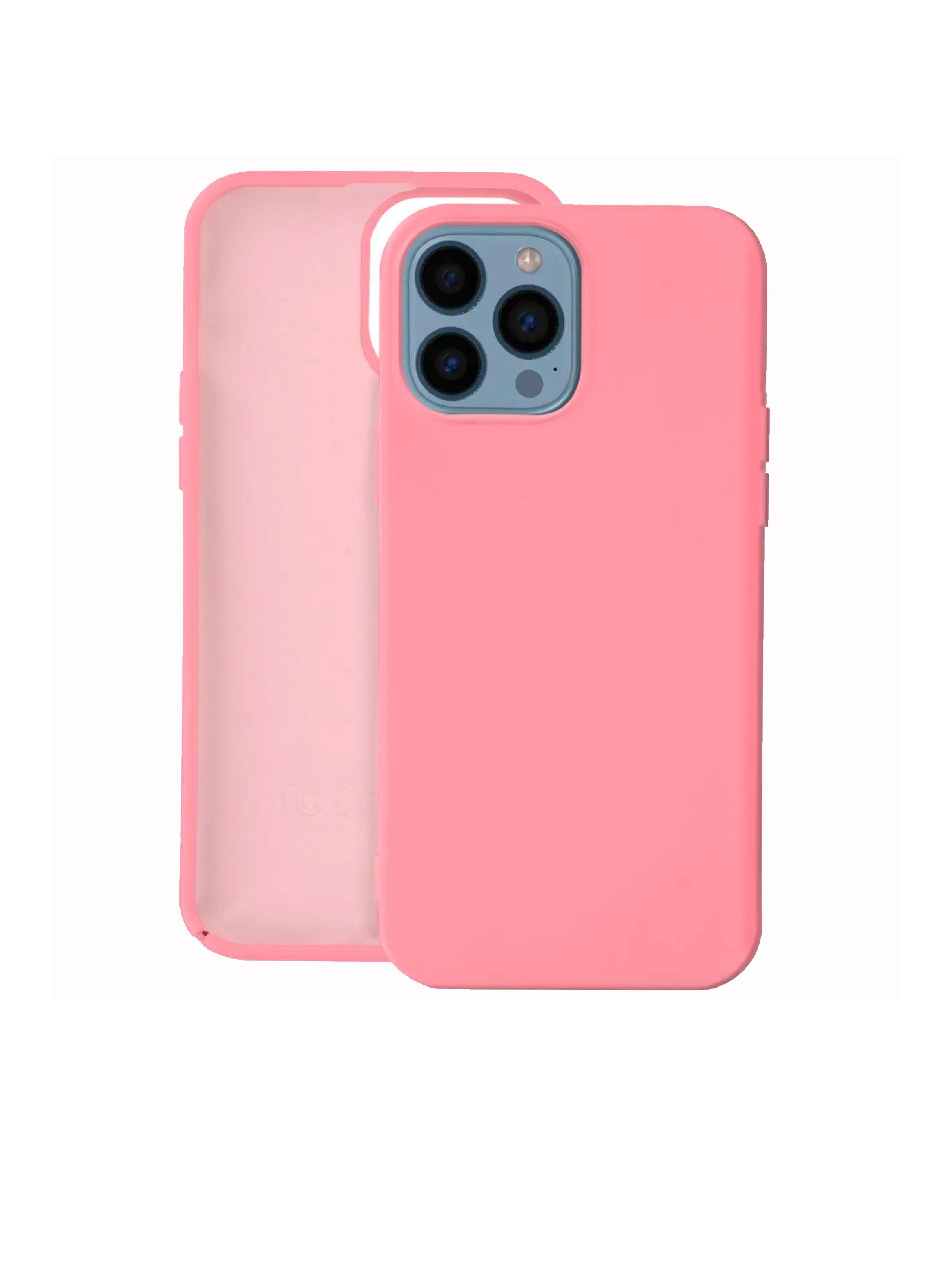 Carcasa Para iPhone 15 Pro Max Goma Rosado-3