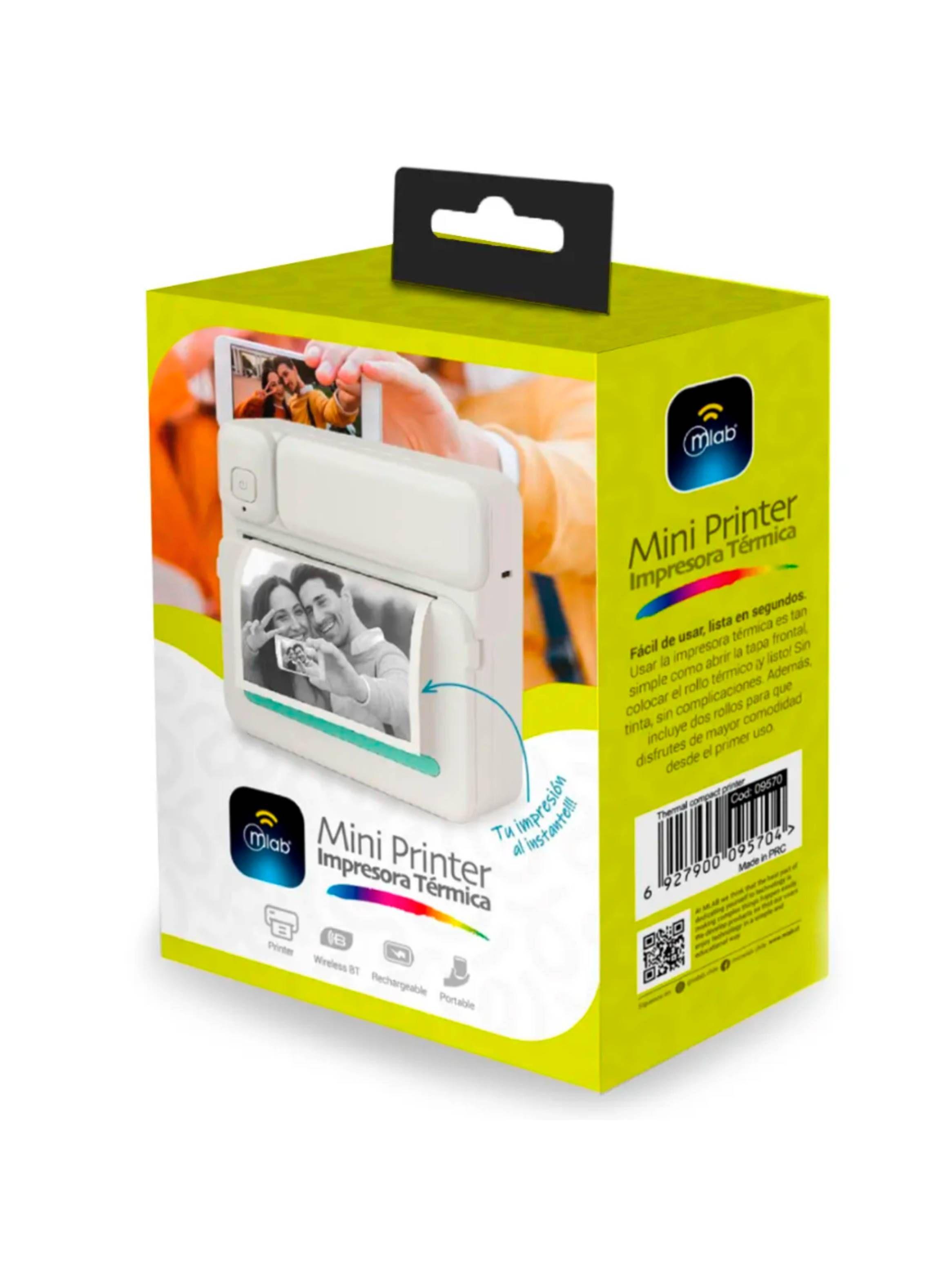 Mini Printer Impresora Térmica Recargable Portátil-4