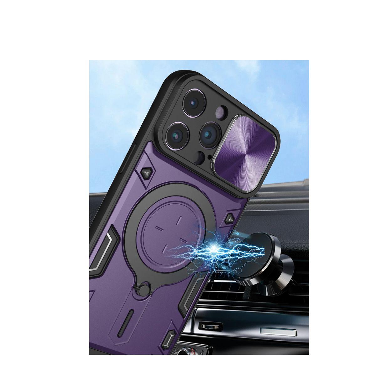 Carcasa Tipo Armor Para iPhone 15 Rojo-2