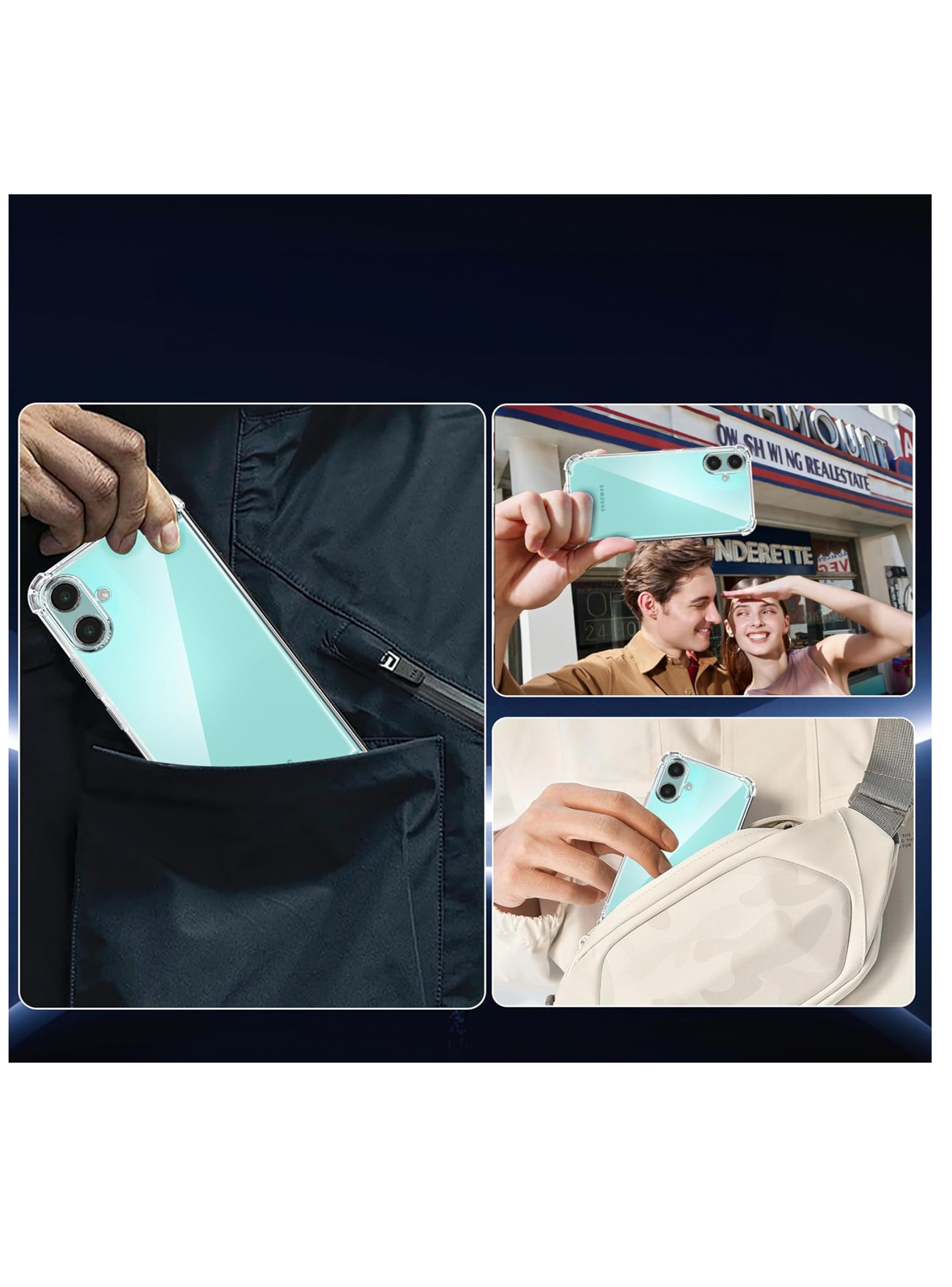 Carcasa Anti Golpes Transparente Para Samsung A07 Reforzado-5