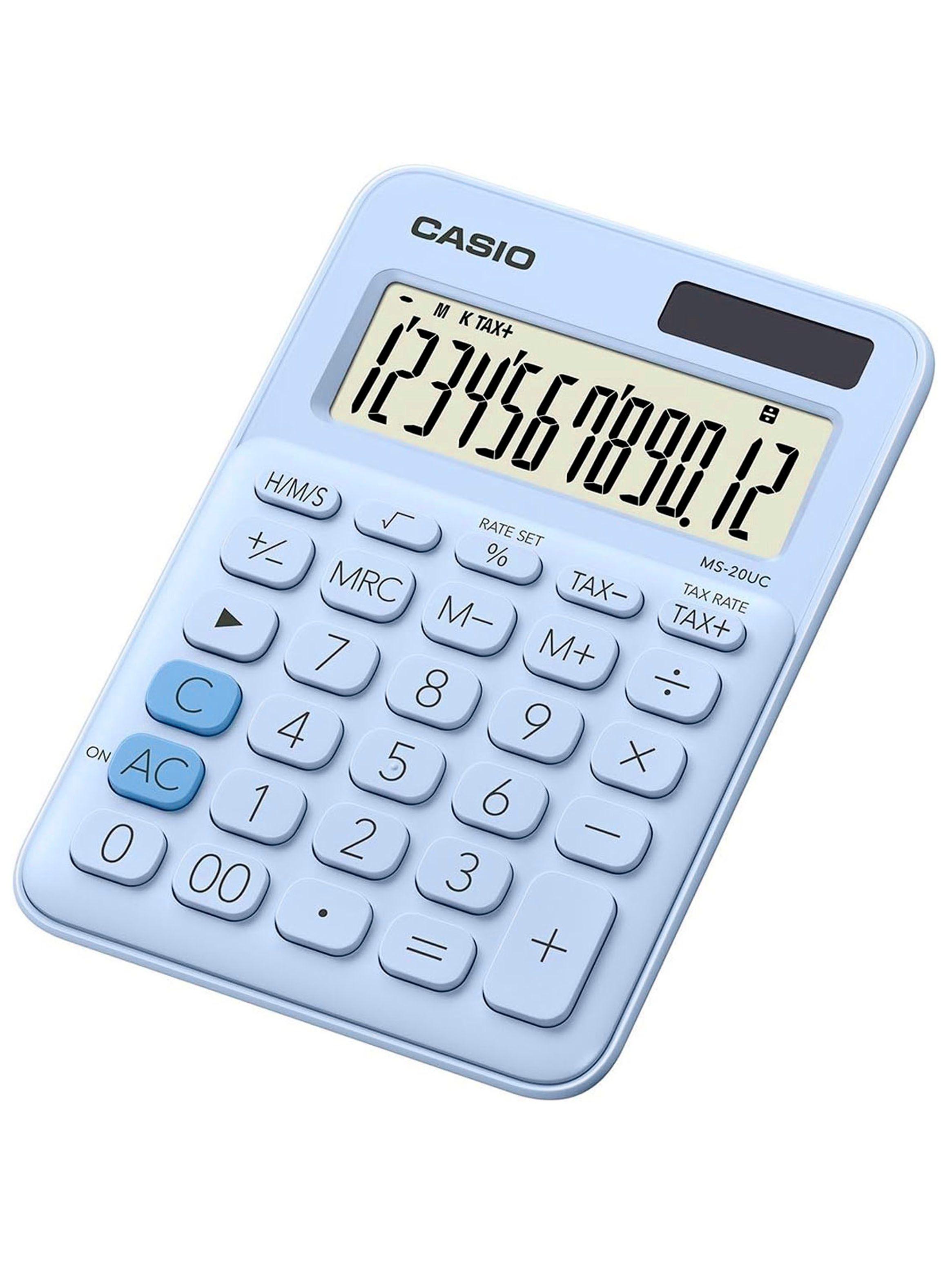 Calculadora Portatil Con Panel Solar 12 Digitos MS-20UC-LB-0