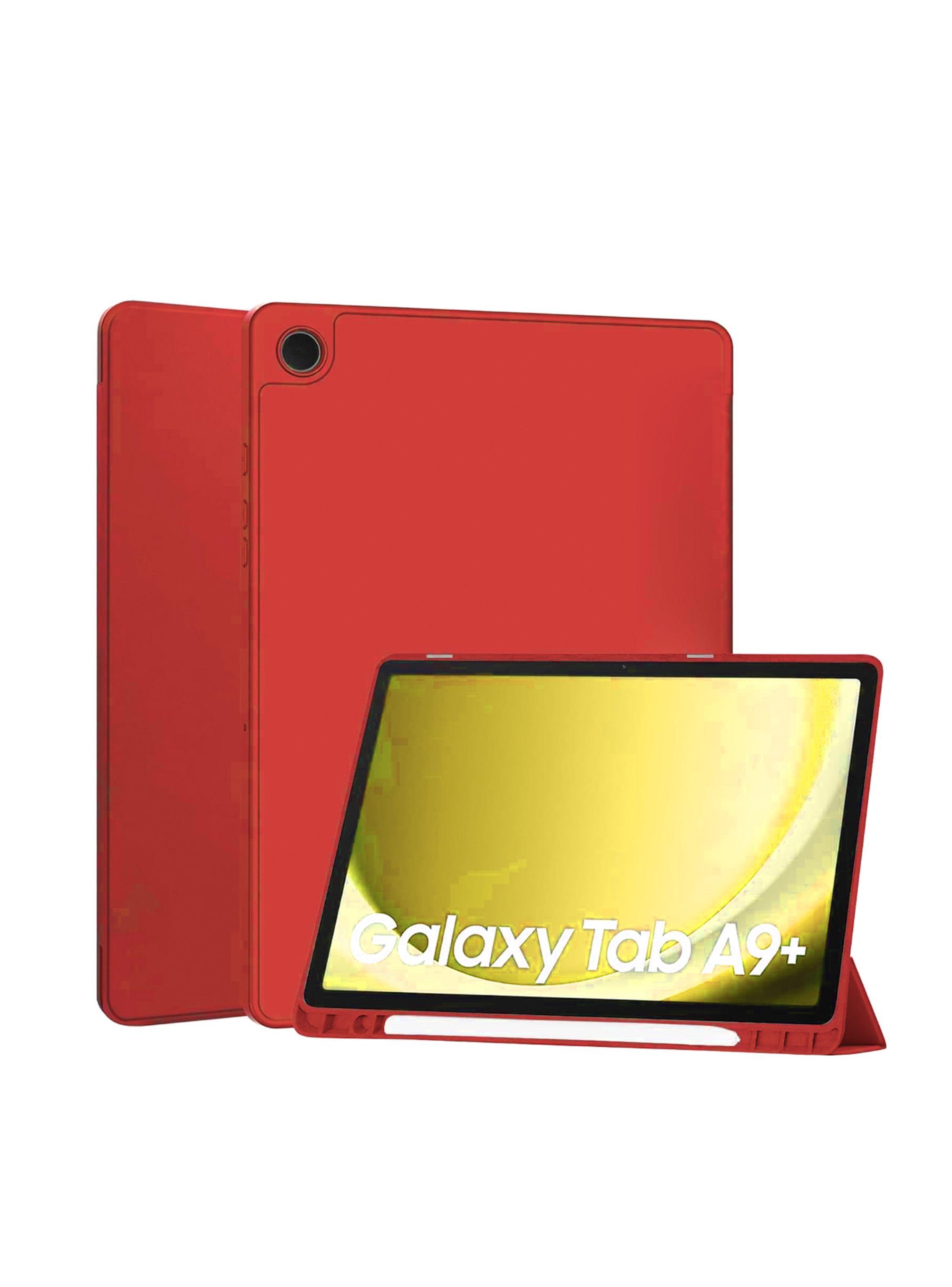 Funda Lamina Vidrio Para Tablet Galaxy Samsung A9+ Plus Rojo-2