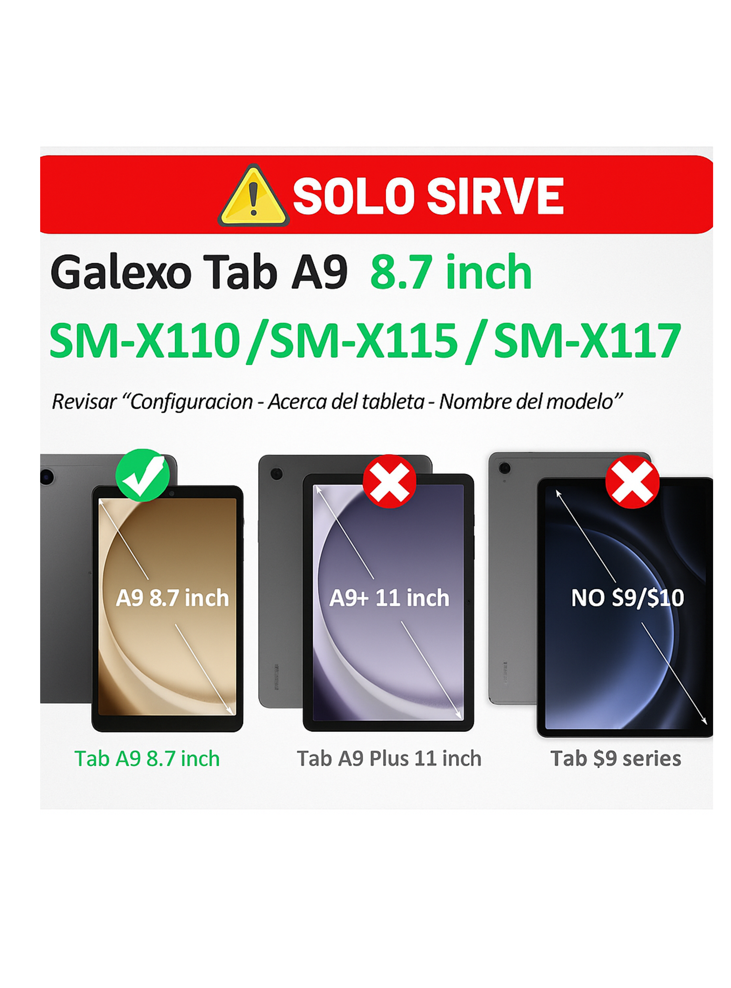 Funda AntiGolpes Armadura 360 Para Samsung Tab A9 8.7-4